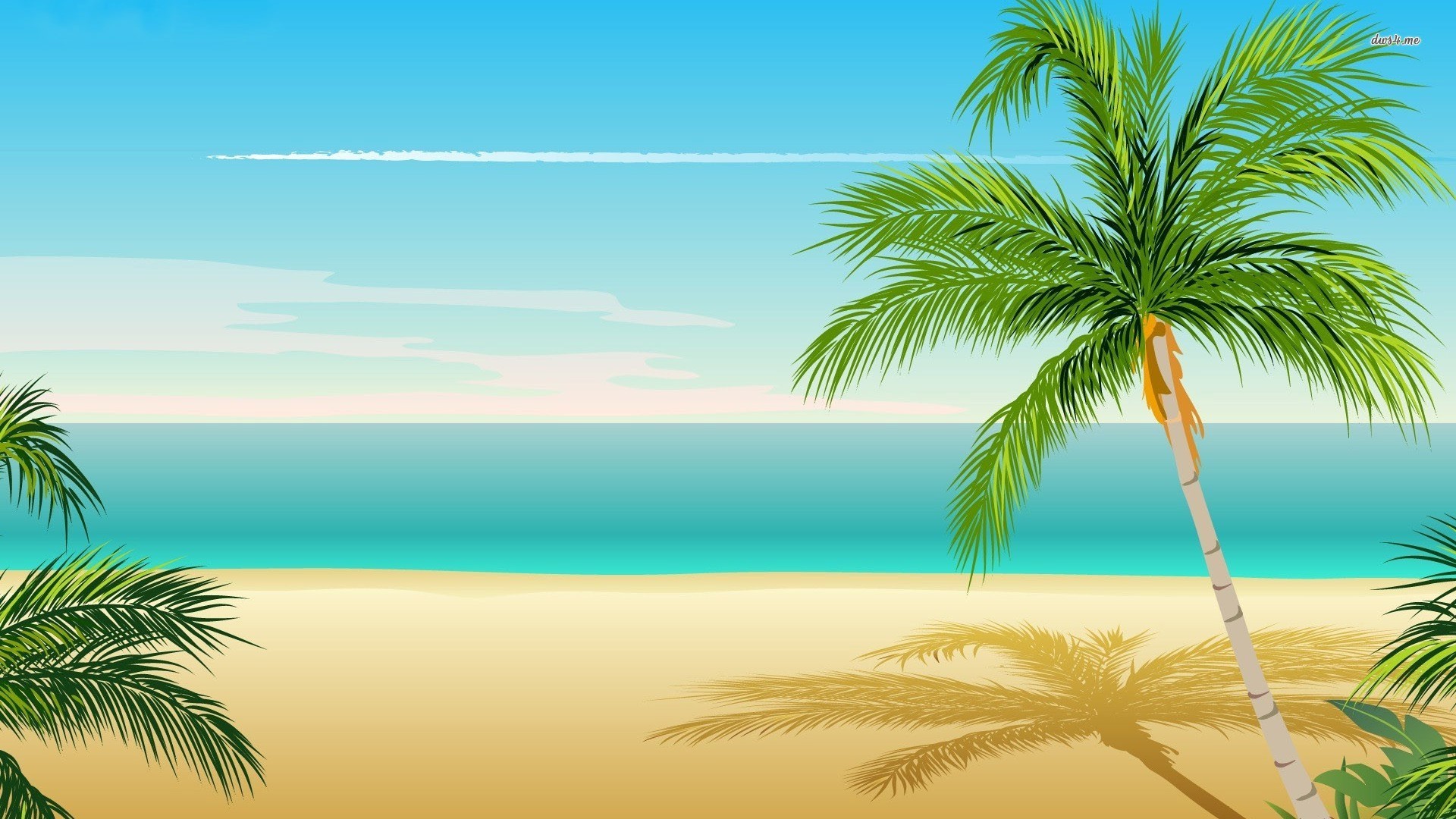 1920x1080 Palm tree wallpaper - Vector wallpapers - #7444