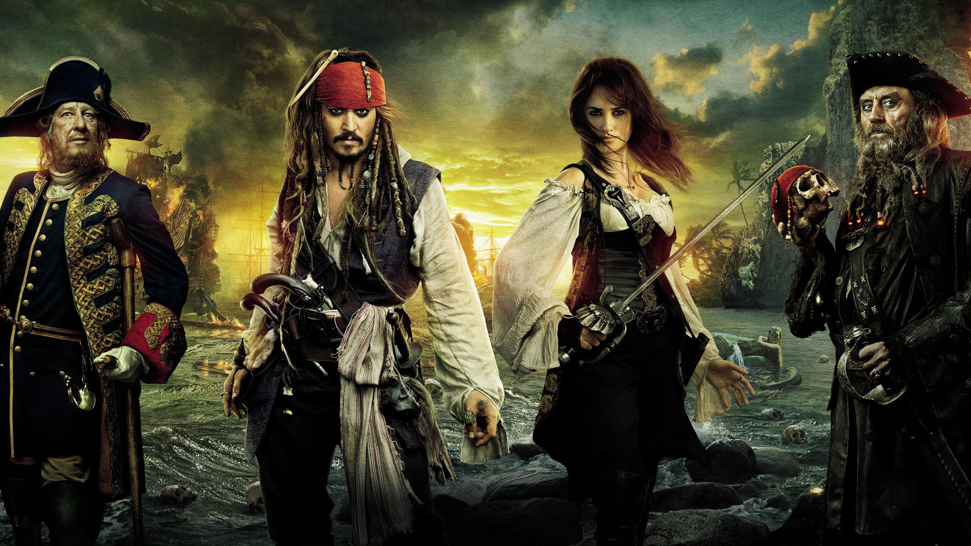 1920x1080 Pirates of the Caribbean on stranger tides. HD Wallpaper and background  photos of POTC 4 for fans of Pirates of the Caribbean: On Stranger Tides  images.