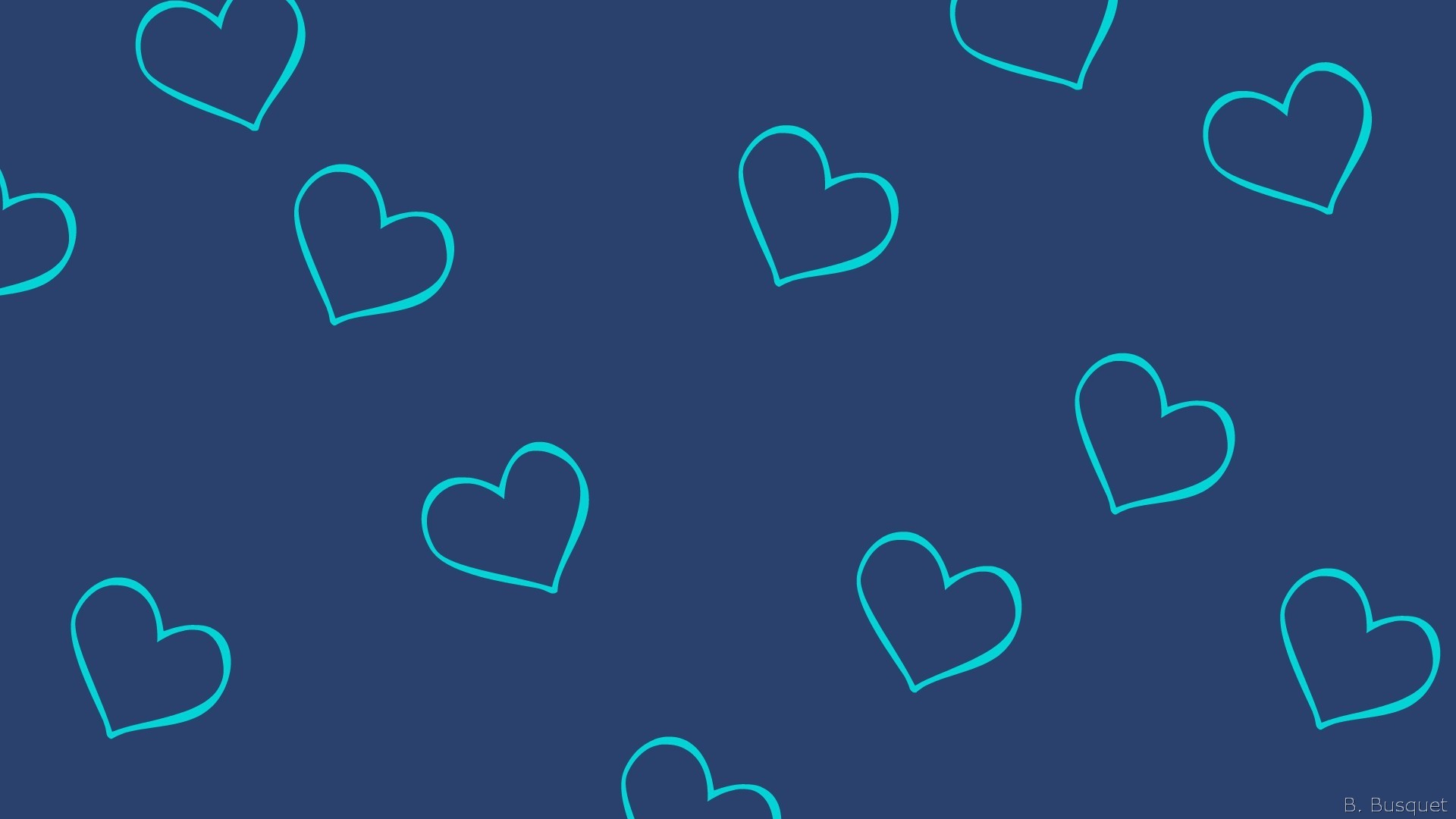 Blue Heart  Background Wallpaper Download  MobCup