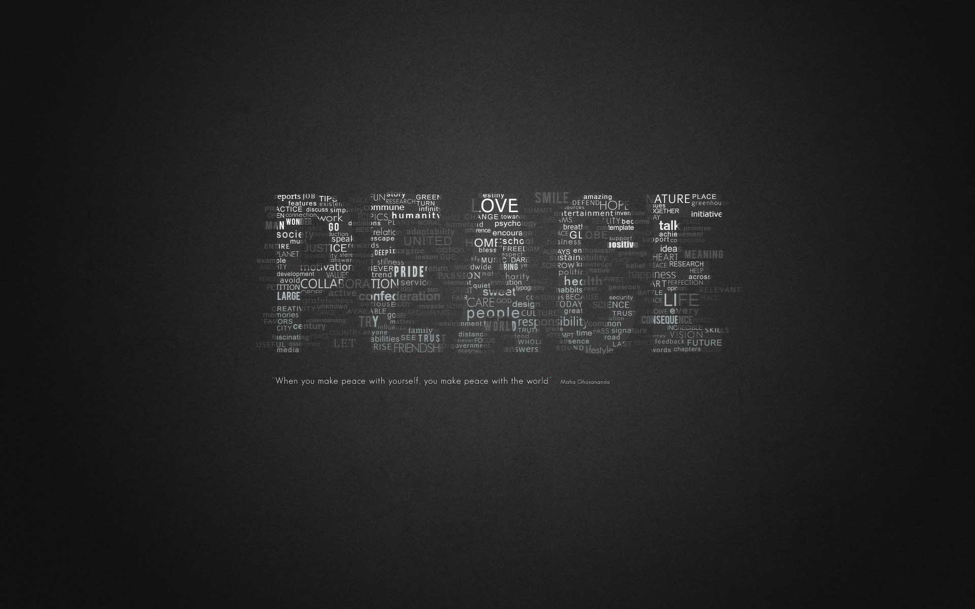 1920x1200 Love Peace Love Words Creative Splendid Wallpaper 