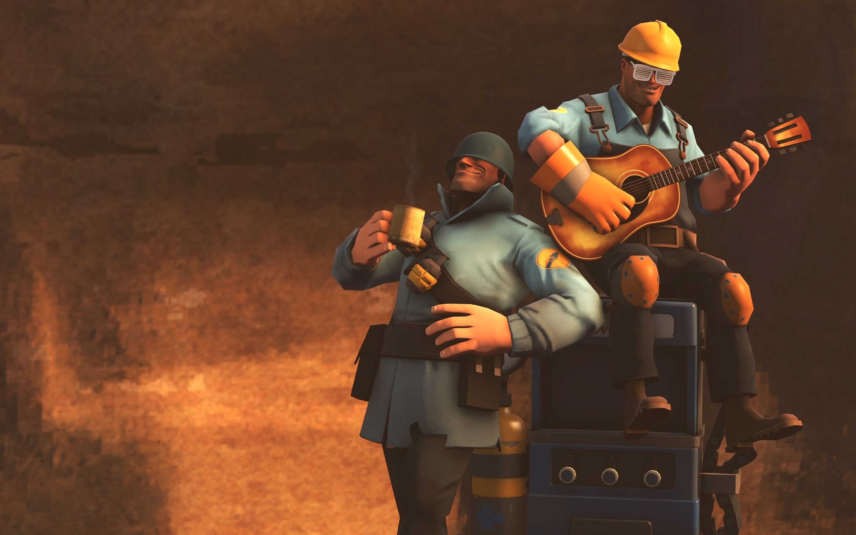 2880x1800 Title : team fortress 2 wallpaper soldier and engie chill wallpapers.  Dimension : 2880 x 1800. File Type : JPG/JPEG