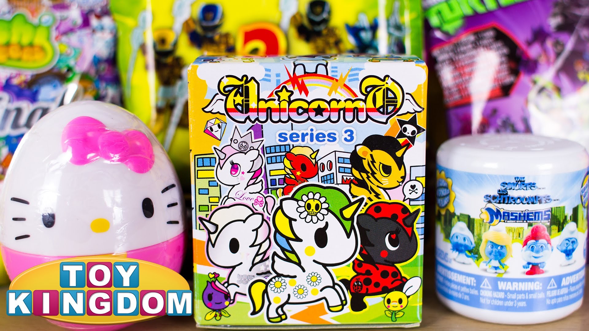 1920x1080 Tokidoki Unicorno Series 3 Blind Box, Hello Kitty, TMNT, Power Rangers,  Smurfs by Toy Kingdom - YouTube