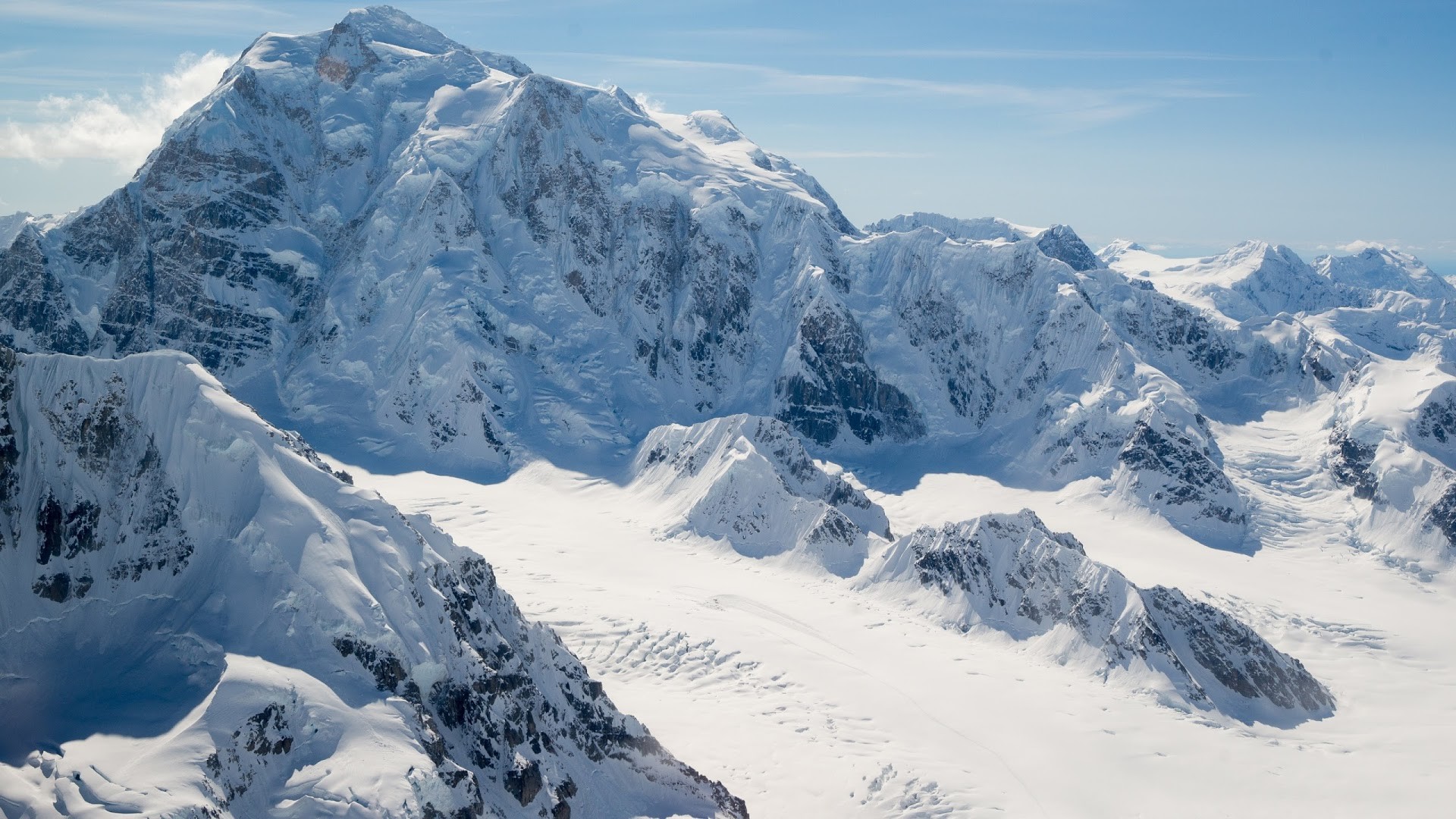 1920x1080 4K HD Wallpaper: Alaska. Landscape. Snow. Mountain Peaks