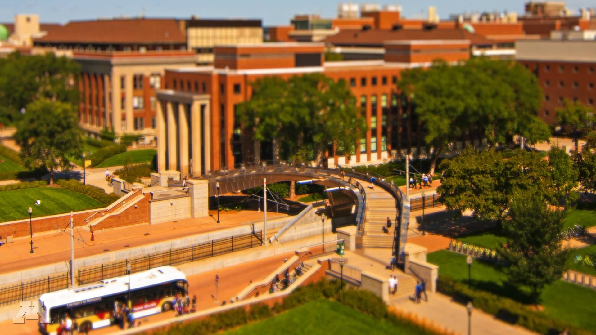 1920x1080 Day in the Life at the University of Minnesota (tilt shift time lapse)