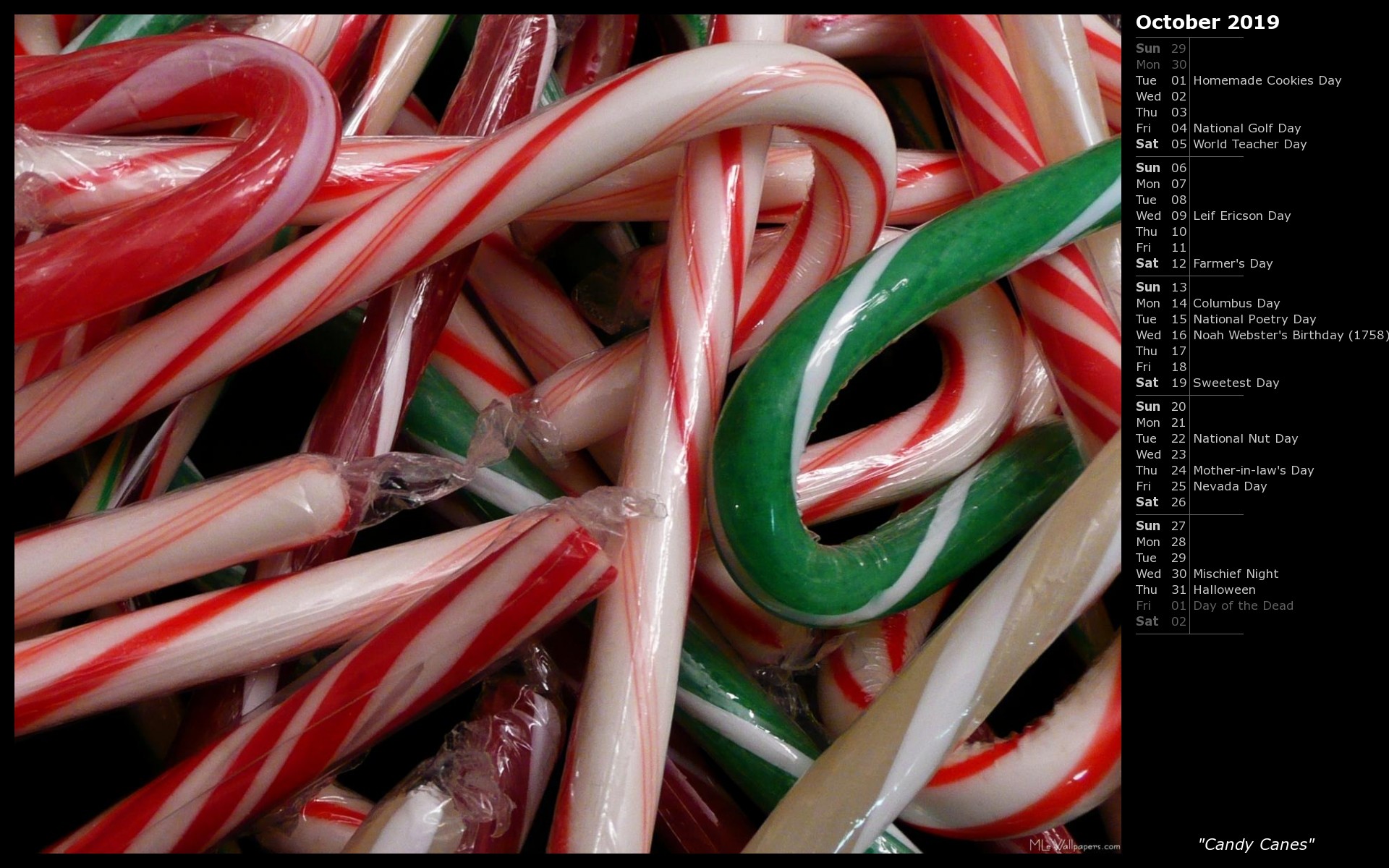 1920x1200 Candy Canes