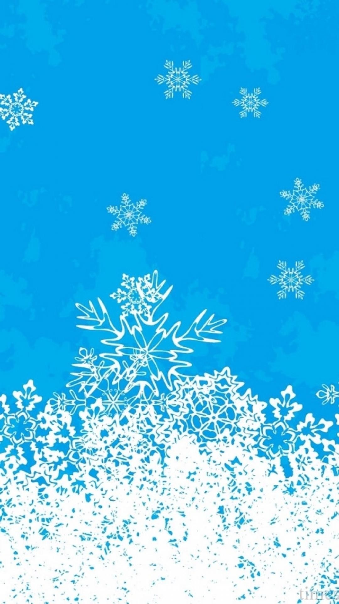 1080x1920 Merry Christmas Snowflake Background iPhone 6 wallpaper