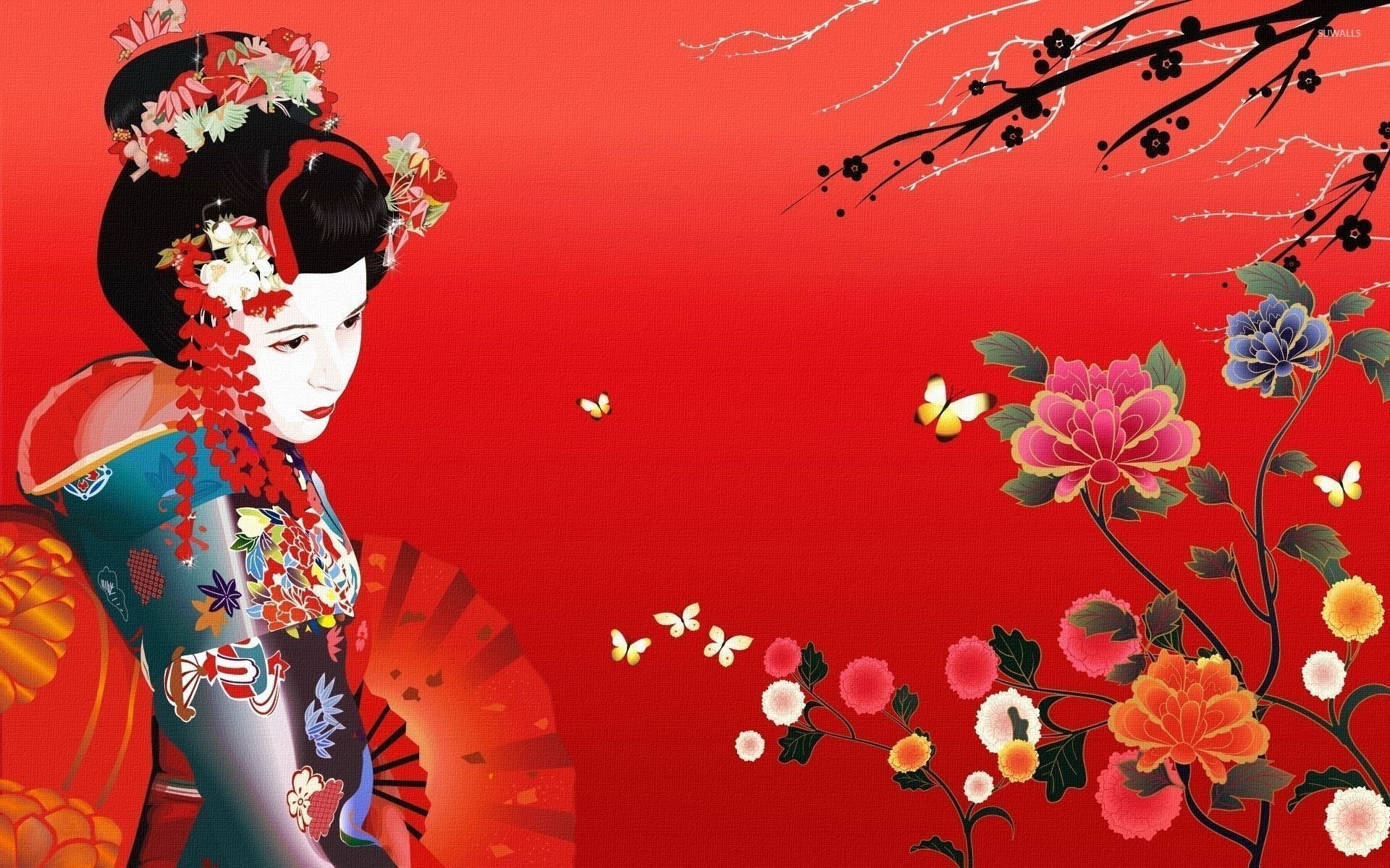 1920x1200 Geisha Wallpapers HD Backgrounds WallpapersIn4knet 