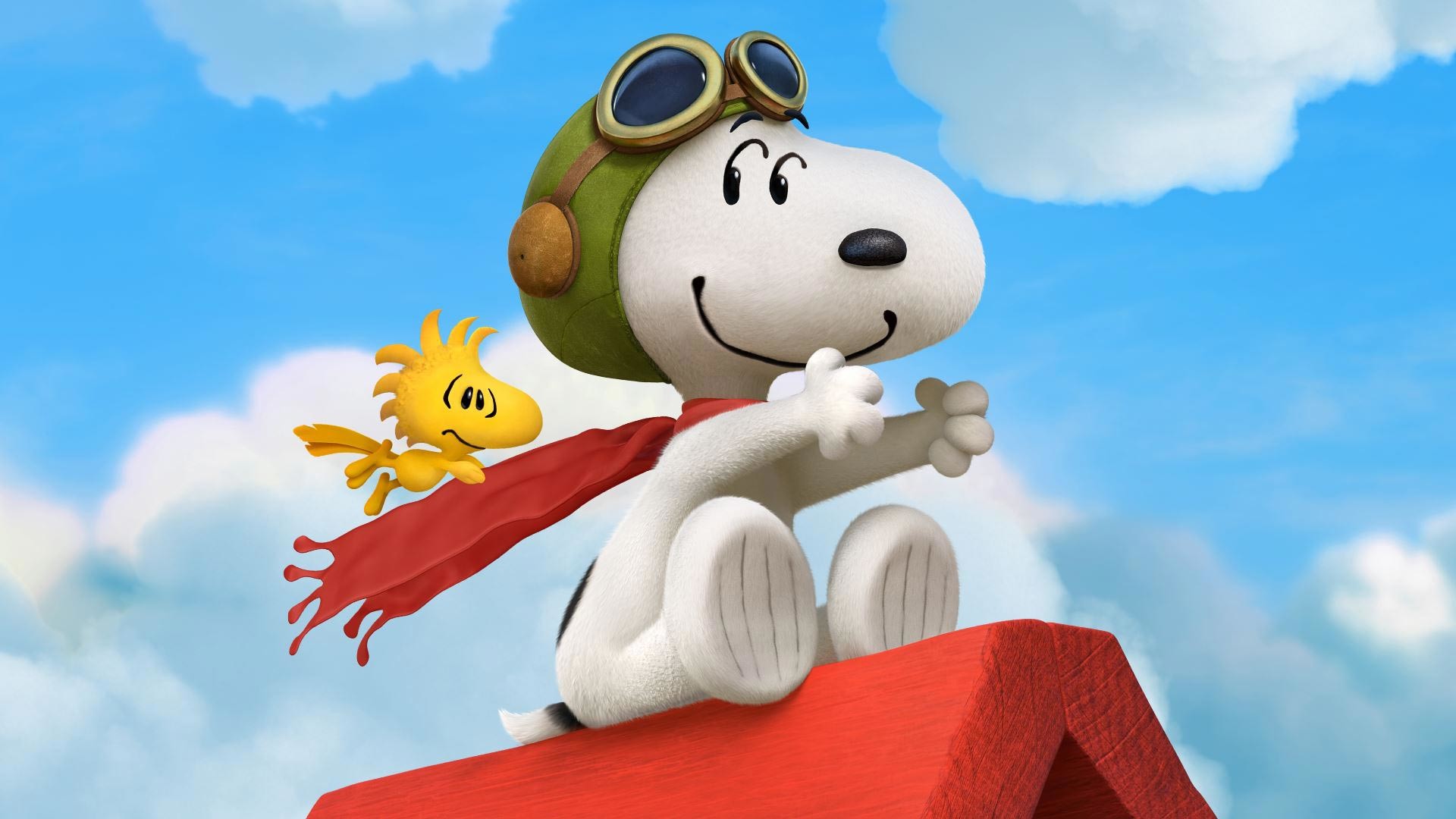 1920x1080 Great artwork released for the Peanuts movie, starring Charlie Brown and  Snoopy with their friends. Featuring characters like Woodstock, Sally, ...