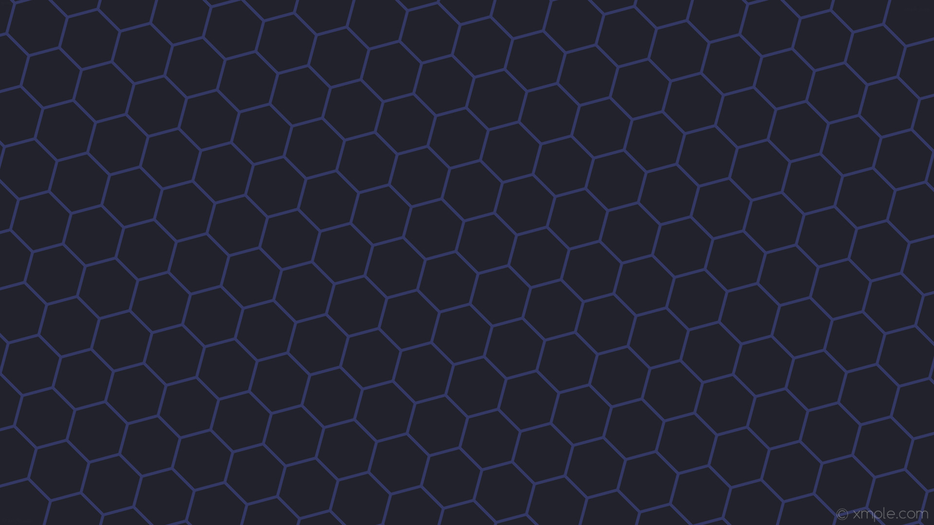 1920x1080 wallpaper beehive hexagon blue honeycomb dark blue #21222b #343865 diagonal  45Â° 6px 112px