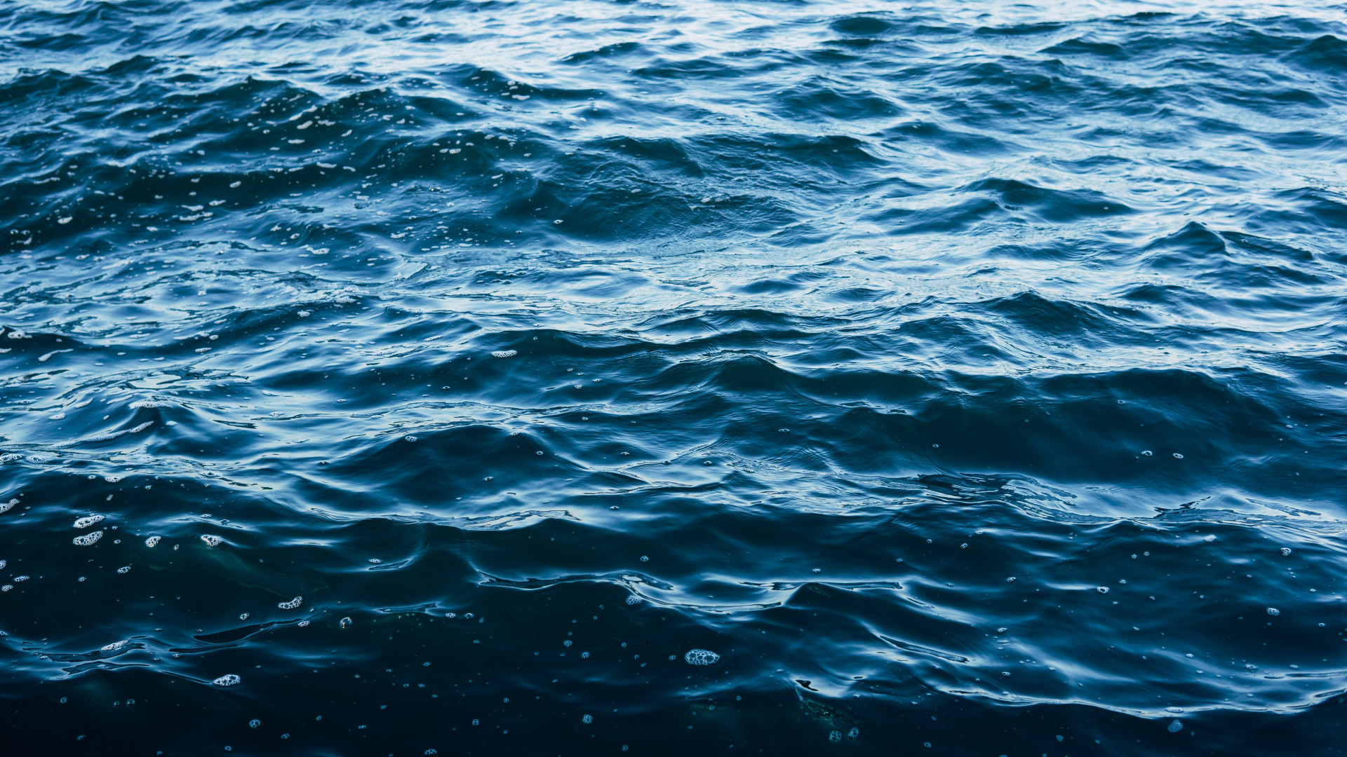1920x1080  Wallpaper sea, water, surface, waves