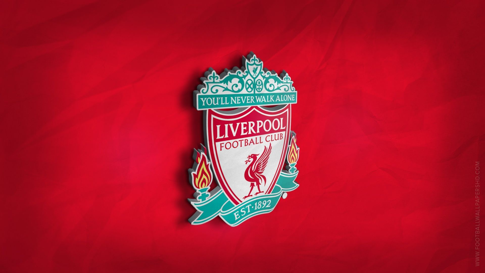 1920x1080 Liverpool FC 3D Logo Wallpaper