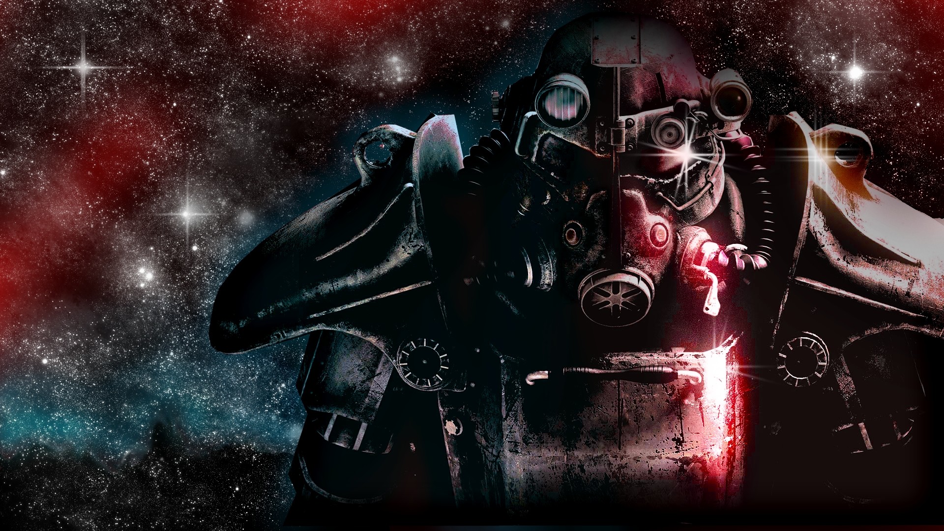 1920x1080 Preview wallpaper fallout, space, stars, look, character 