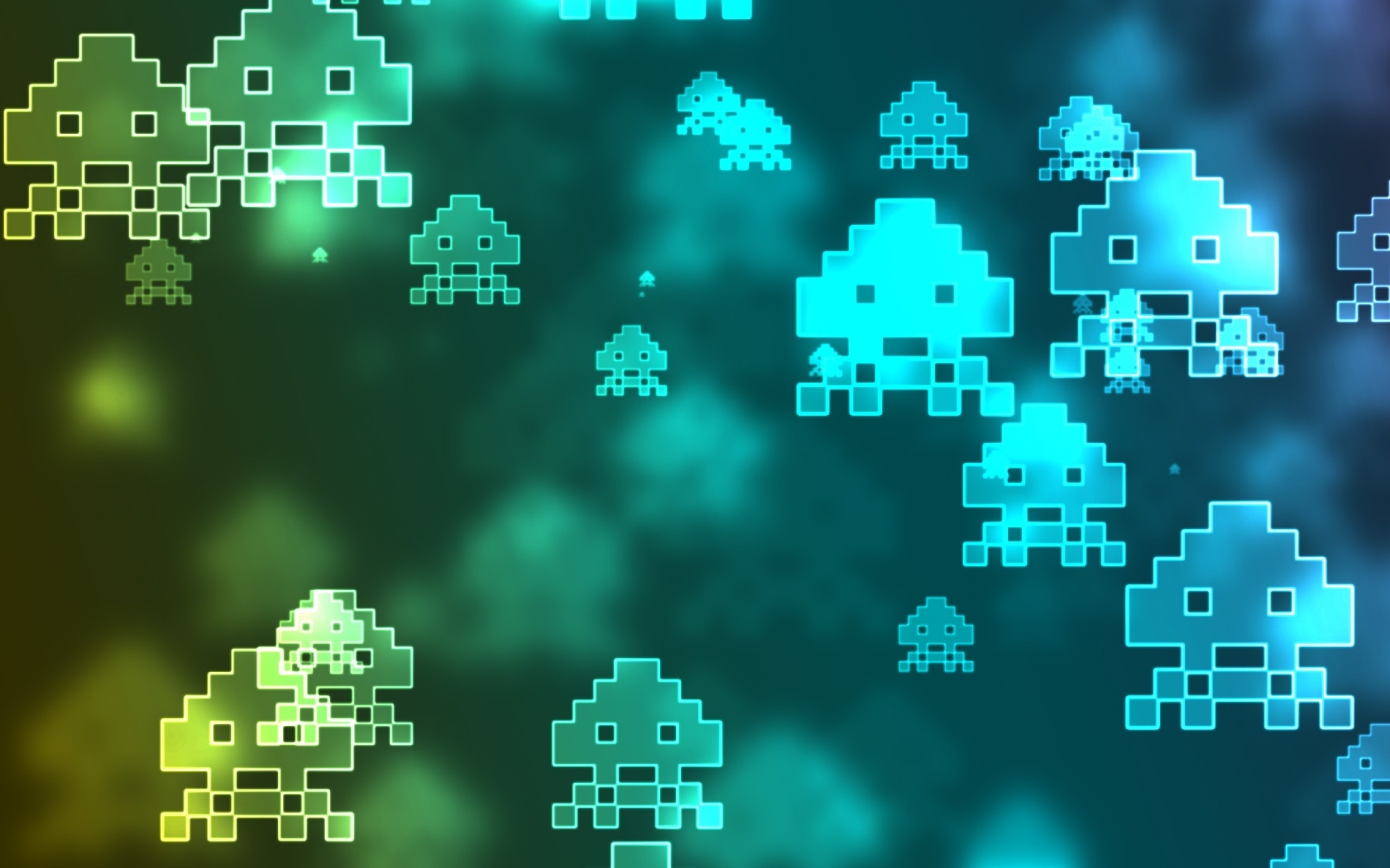 2560x1600 Space Invaders Wallpaper Background 52021