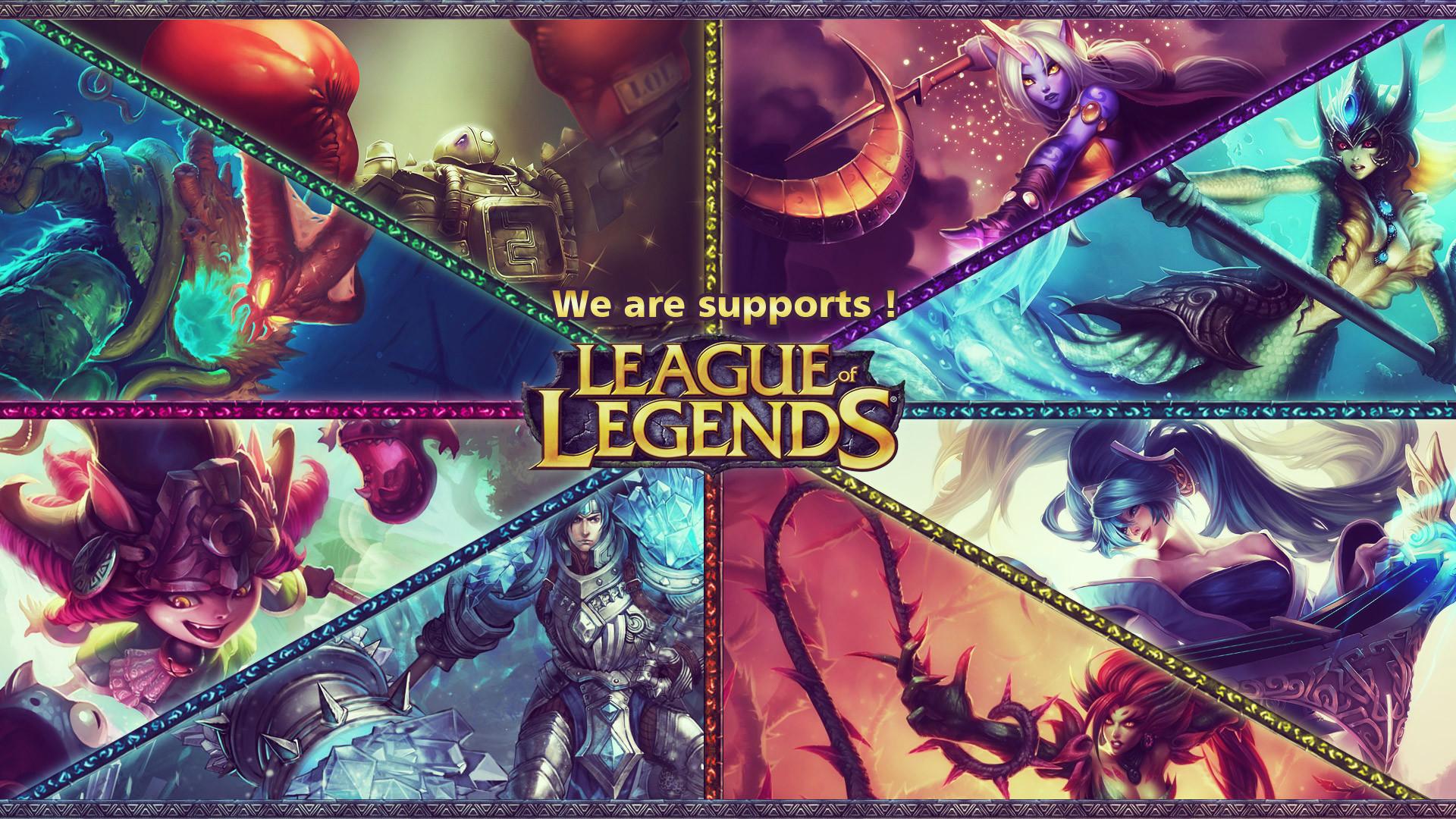 1920x1080 League of Legends Supports wallpaper