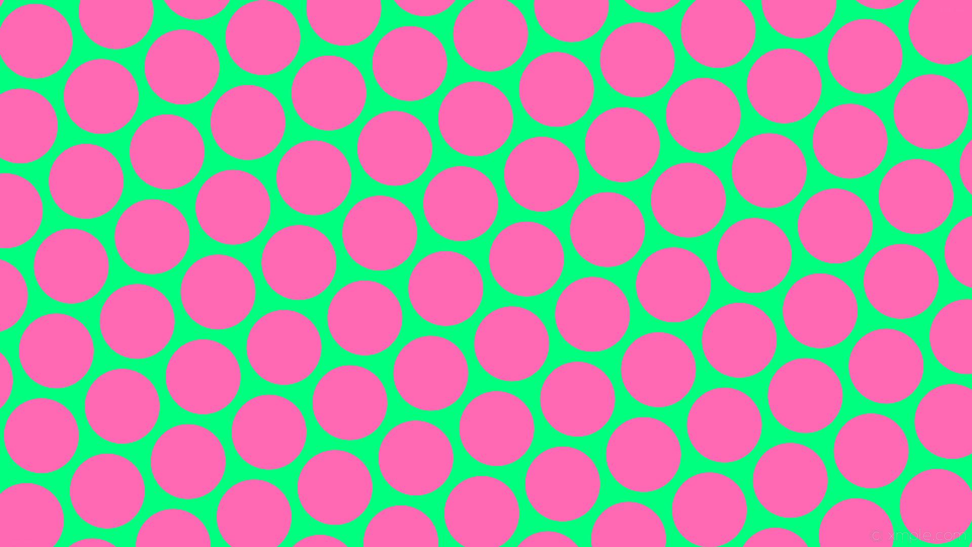 1920x1080 wallpaper green pink dots polka hexagon spring green hot pink #00ff7f  #ff69b4 diagonal 20