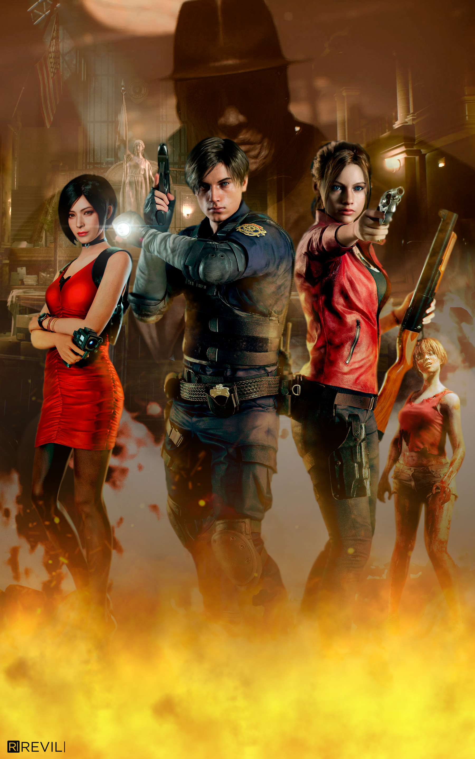 1800x2875 Resident Evil 2 serÃ¡ lanÃ§ado no dia 25 de janeiro de 2019 para PlayStation  4/PS4 PRO, Xbox One/Xbox One X e PC (Steam). No paÃ­s, somente as versÃµes de  ...