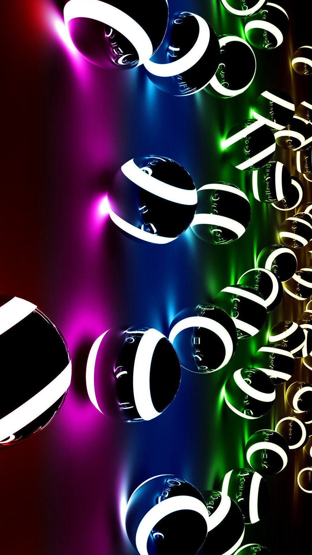 1080x1920  3D black and white ring beads Samsung Galaxy S5 Wallpapers |  Samsung .