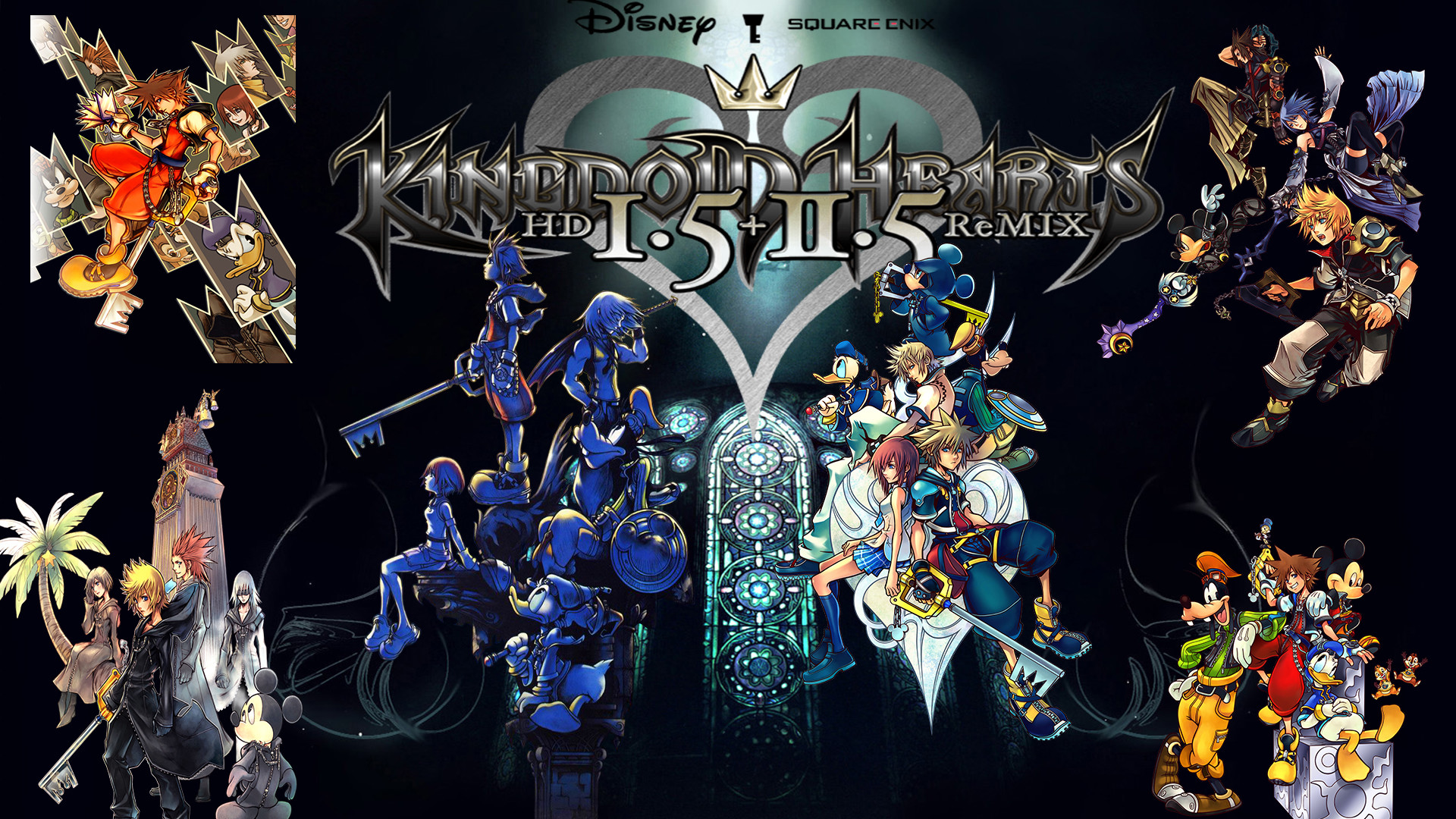 1920x1080 ... Kingdom Hearts 1.5 + 2.5 HD Remix Wallpaper by The-Dark-Mamba-995