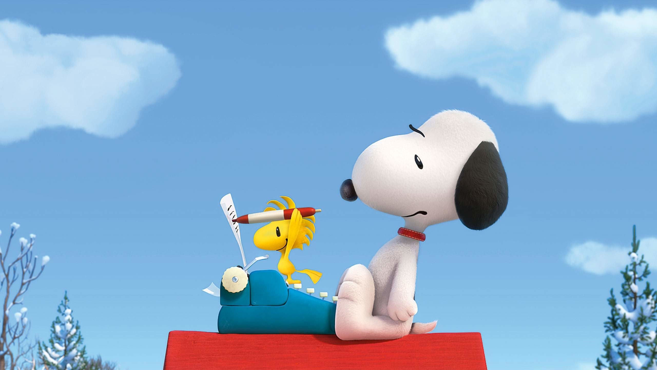 2560x1440  Snoopy with Charlie Brown Wallpaper