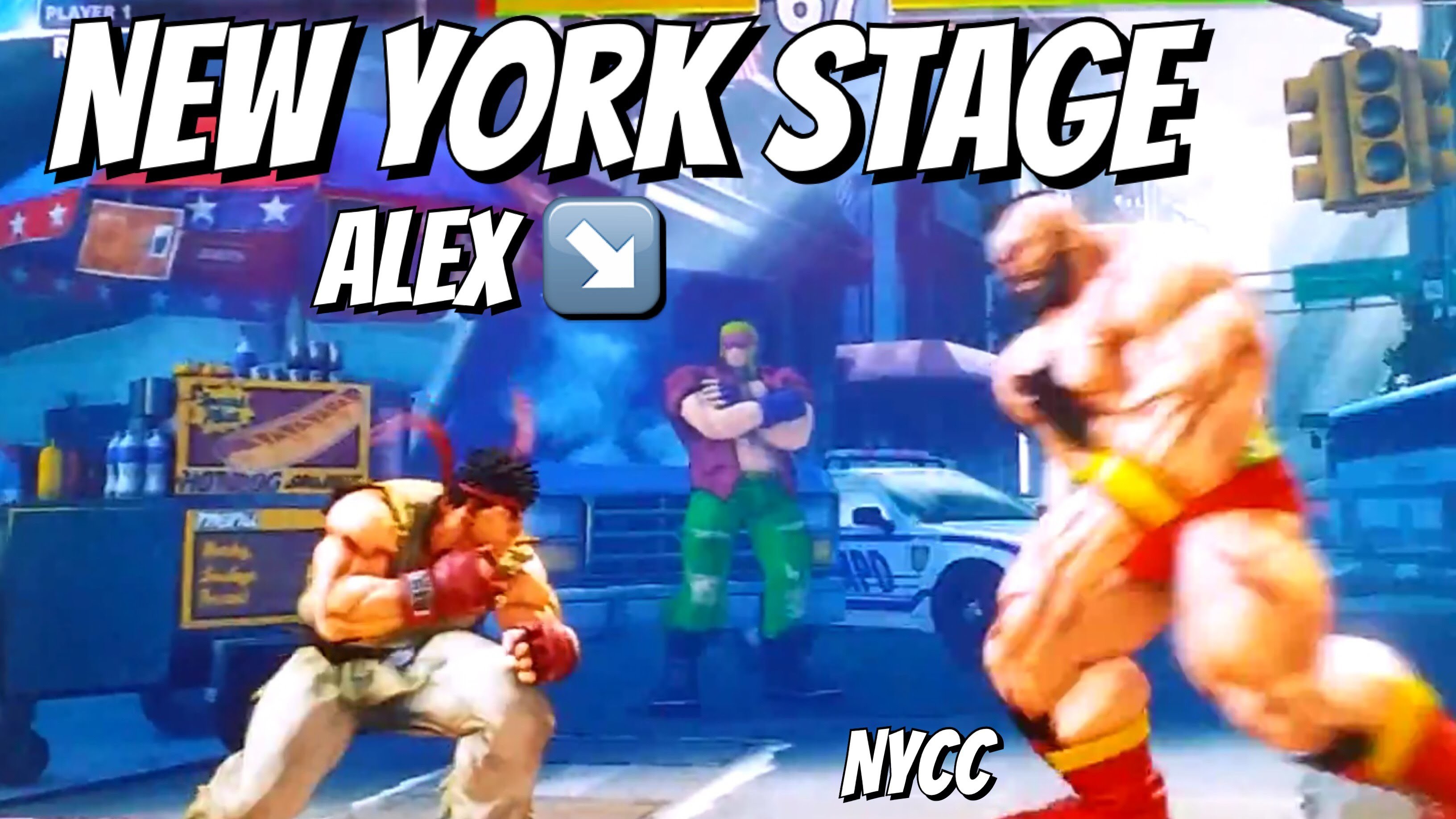 3264x1836 New York Stage!! Alex in Background?? Deconfirmed?? - Street Fighter V / 5  ~ NYCC - YouTube