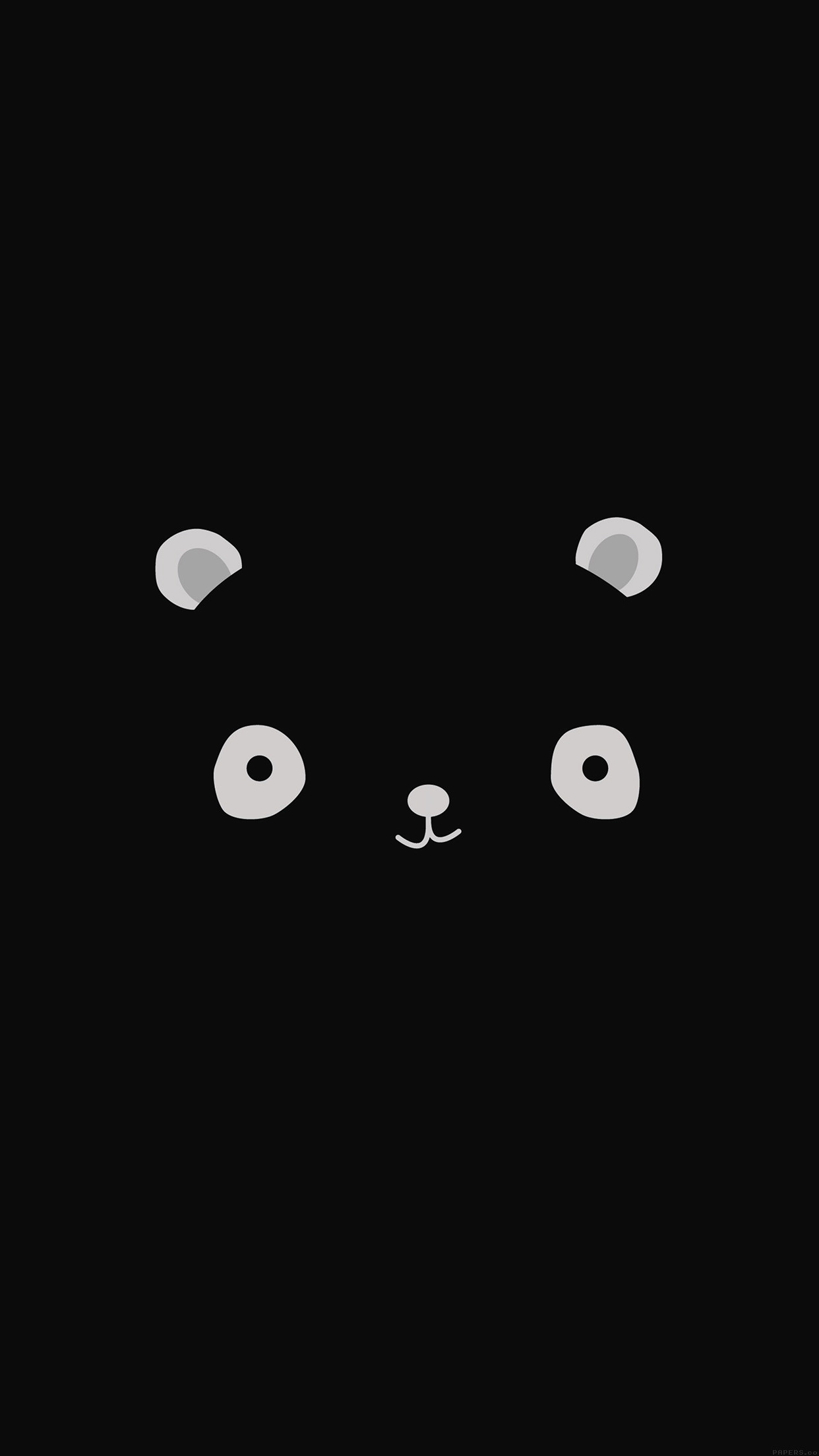 1242x2208 nice cute-minimal-panda-dark-illust-art-iphone6-plus