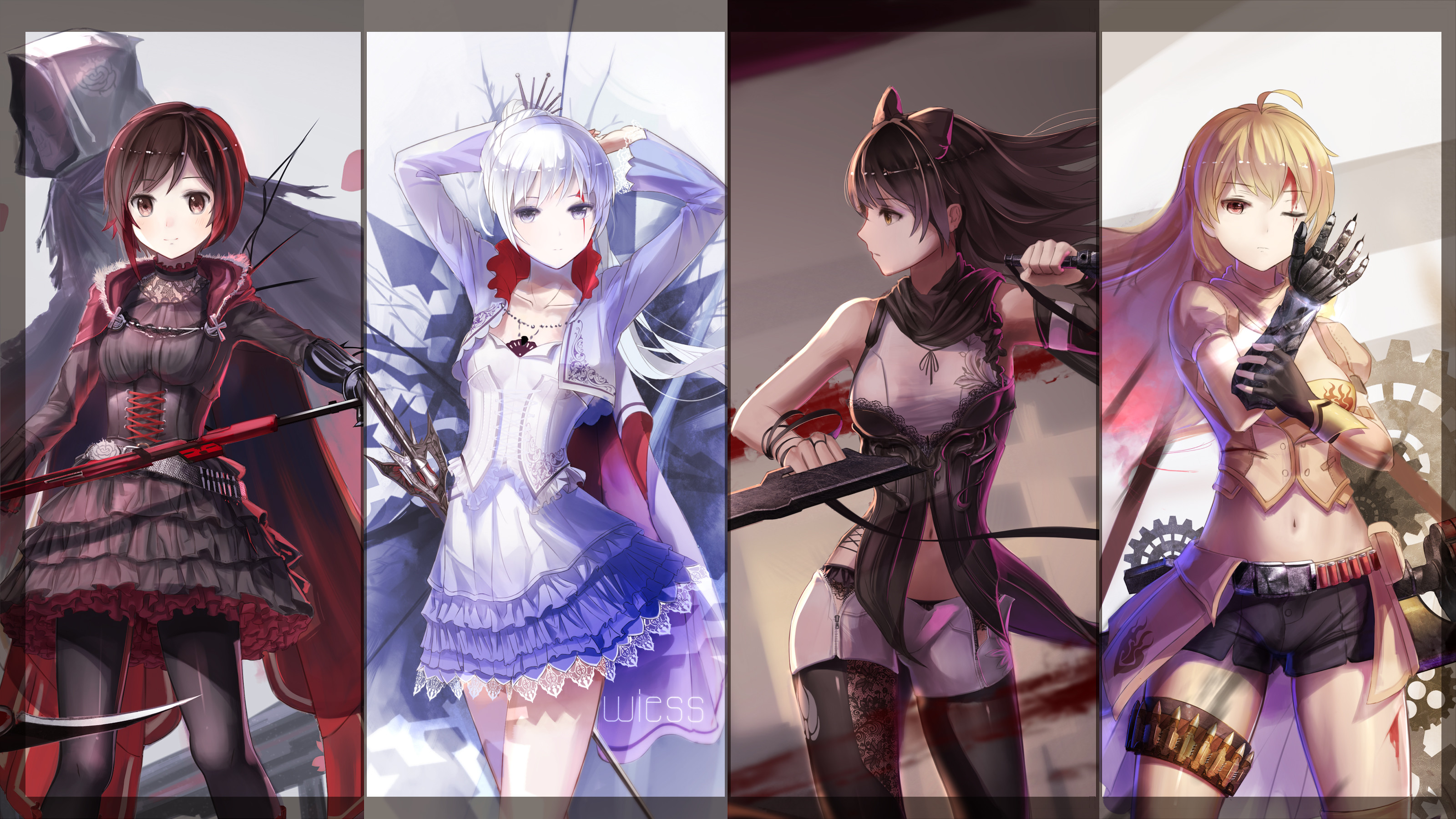 3200x1800 Cool RWBY wallpaper I found today.