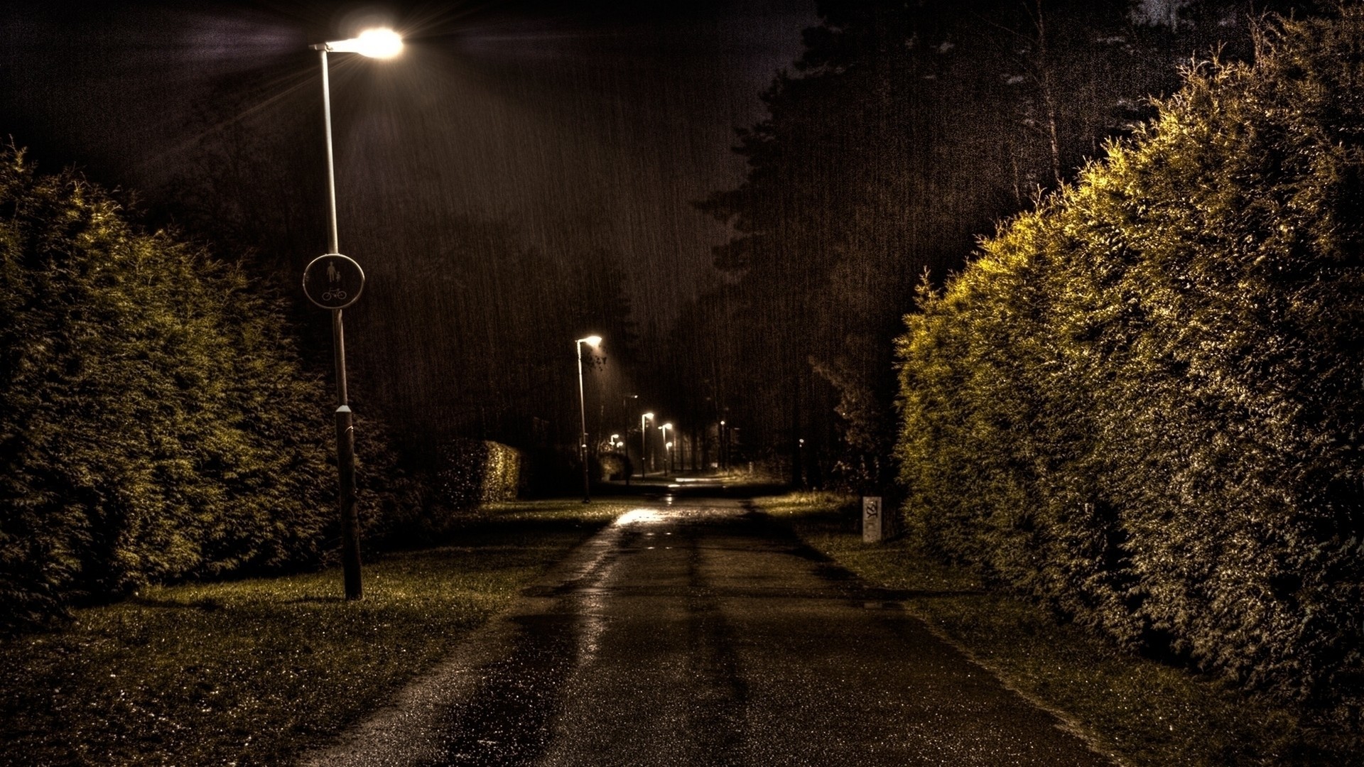 1920x1080 Rain Night Photos HD Wallpapers Pictures Images Backgrounds 