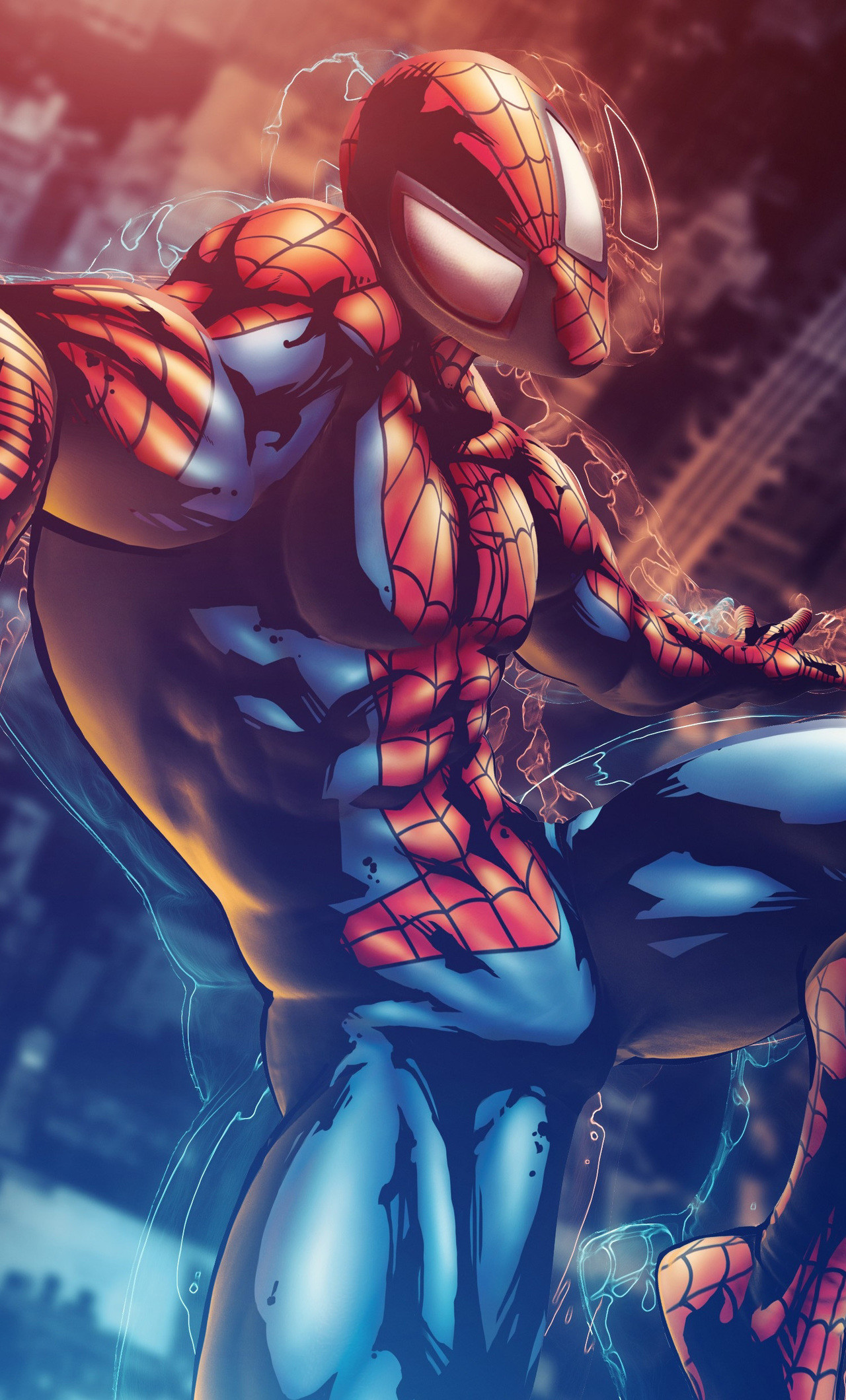 1280x2120 Marvel Vs Capcom 3 Spiderman 4k (iPhone 6+)