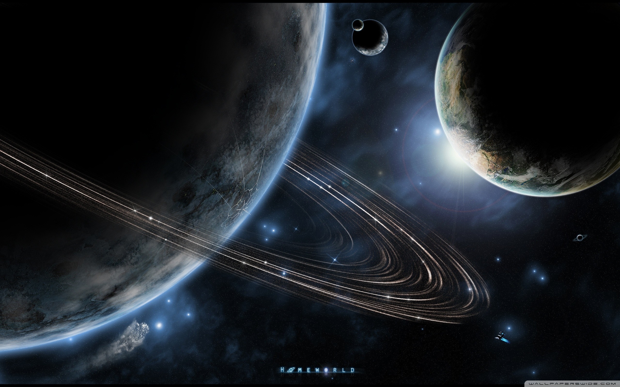 2560x1600 Space Planets Fantasy Sci Fi Wallpaper
