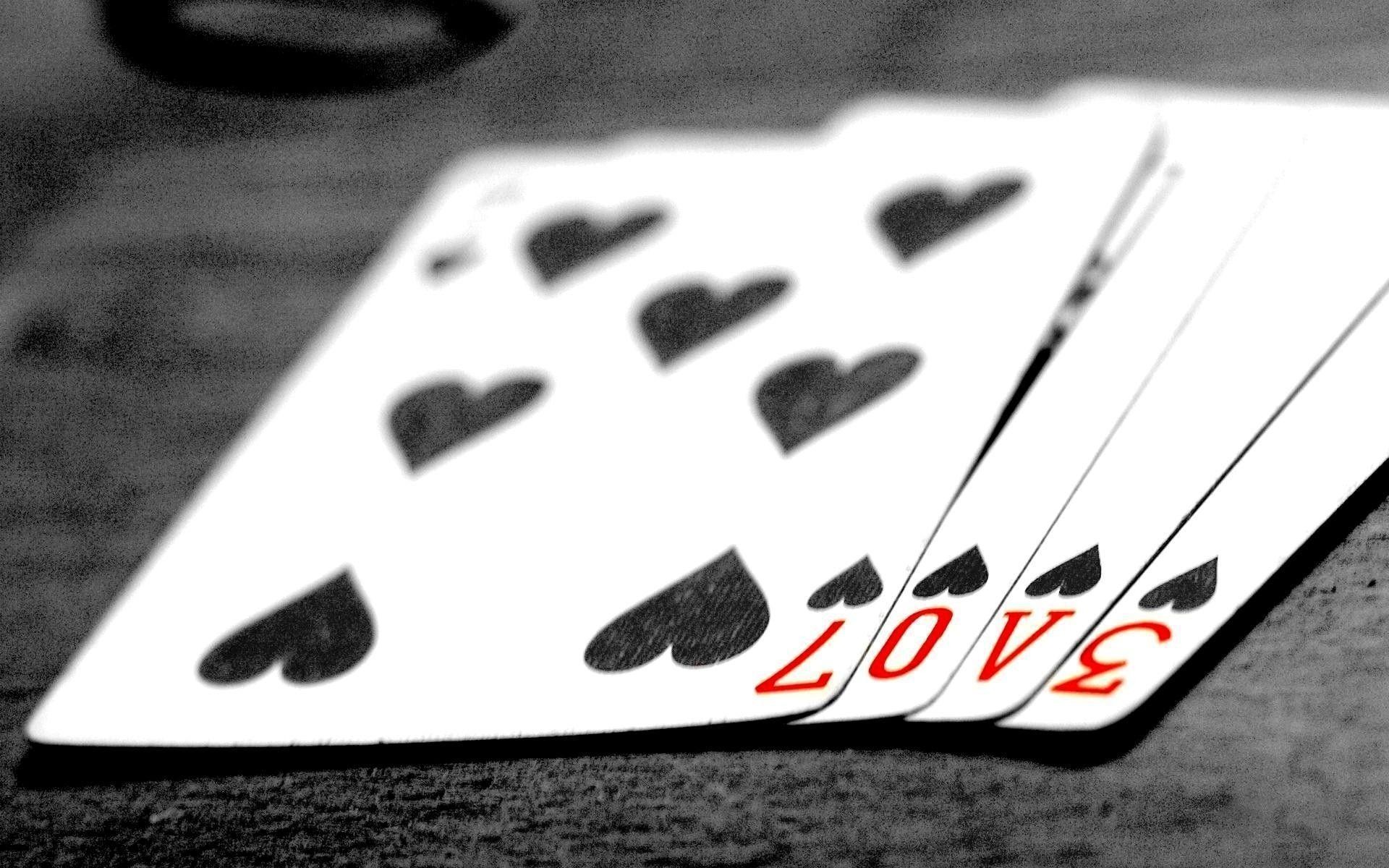 1920x1200 Black Love Playing Card Wallpaper Desktop #3514 Wallpaper | High .