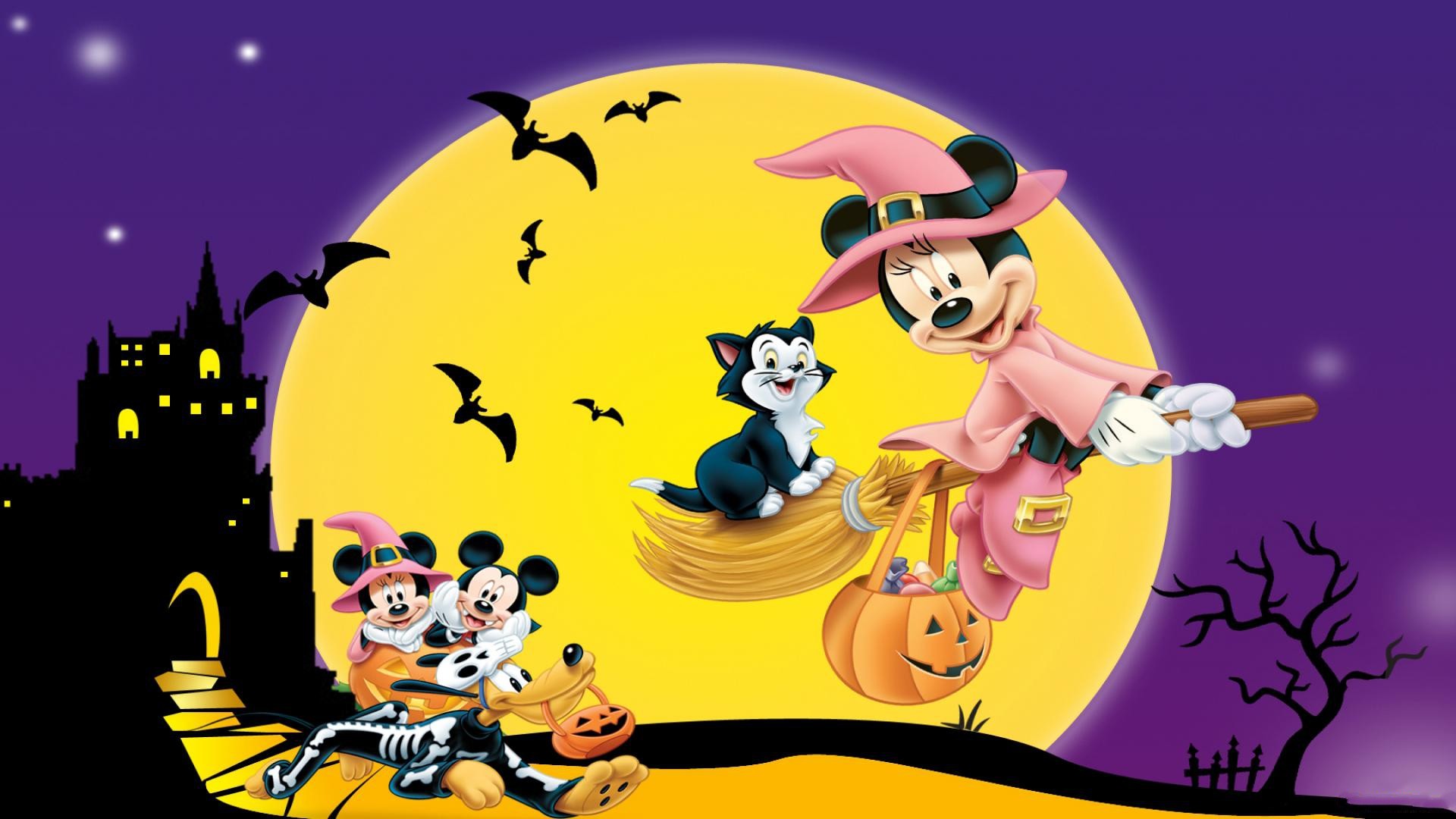 1920x1080 Cartoon Betty Boop Halloween Background.