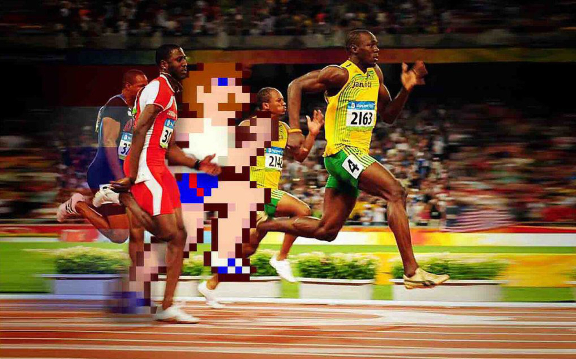 1920x1196 Track and Field For Real 8bit NES Olympic Race Wallpaper