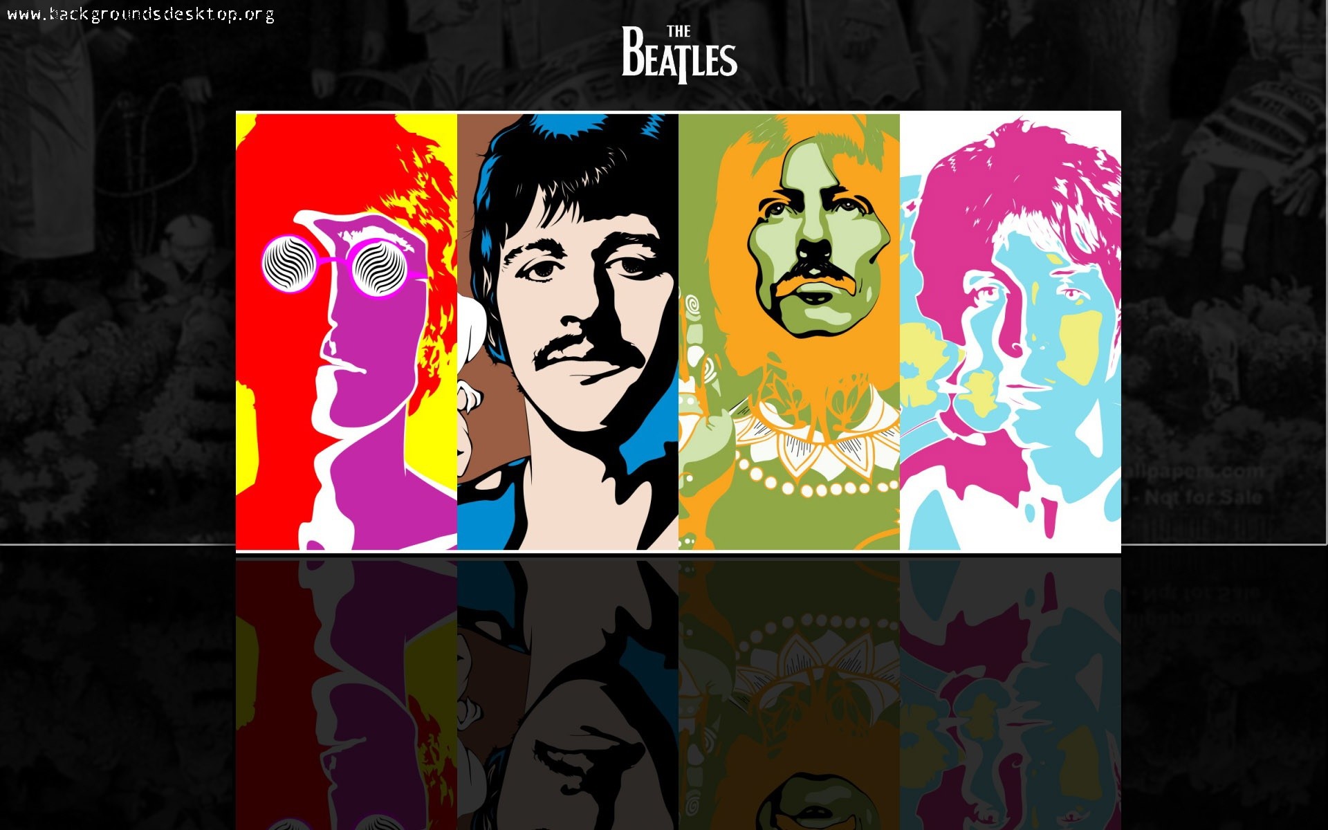 1920x1200 Painting Andy Warhol The beatles