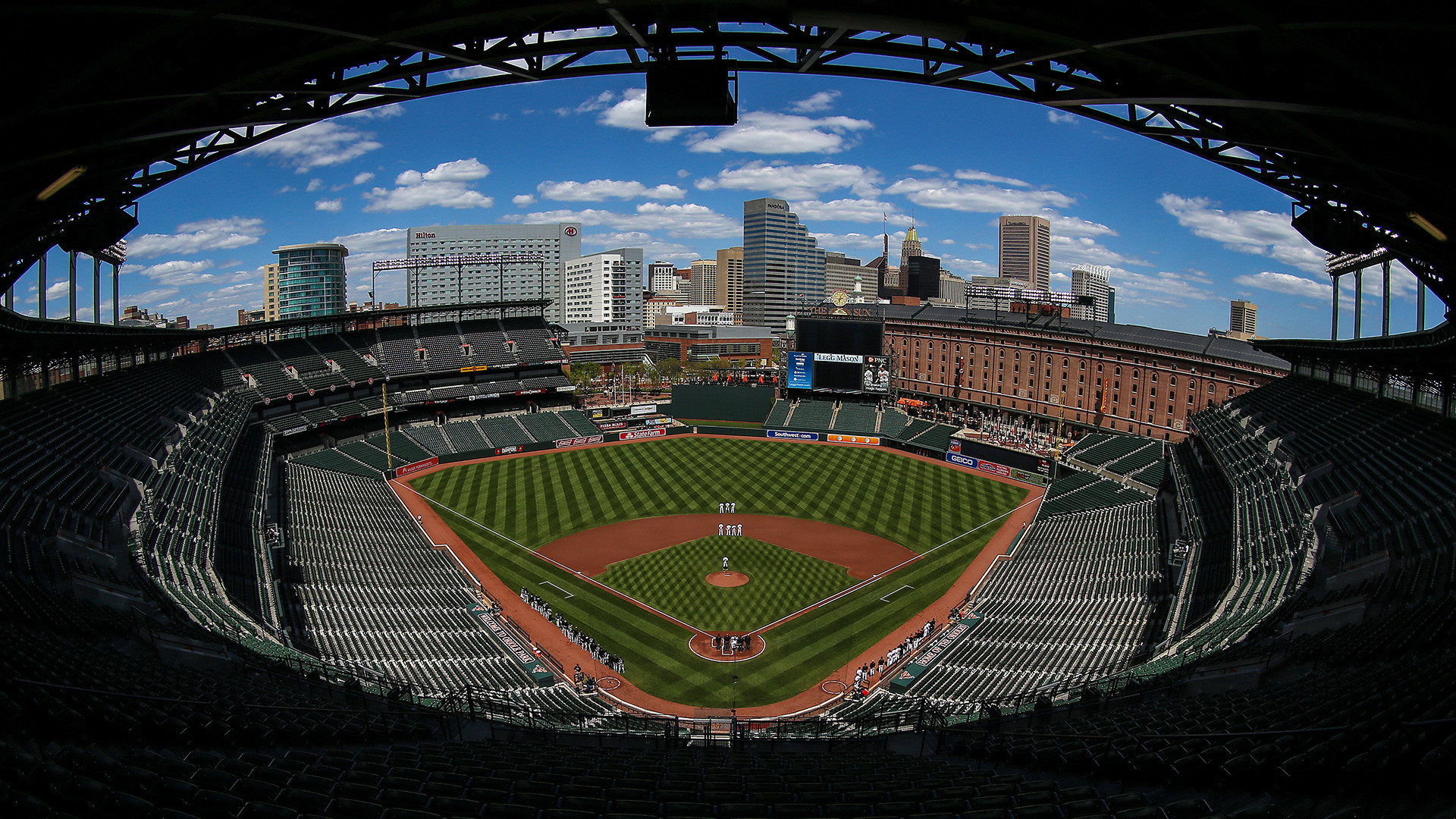 1920x1080 Empty Camden Yards prompts Gary Thorne to use his 'Masters' voice during  broadcast