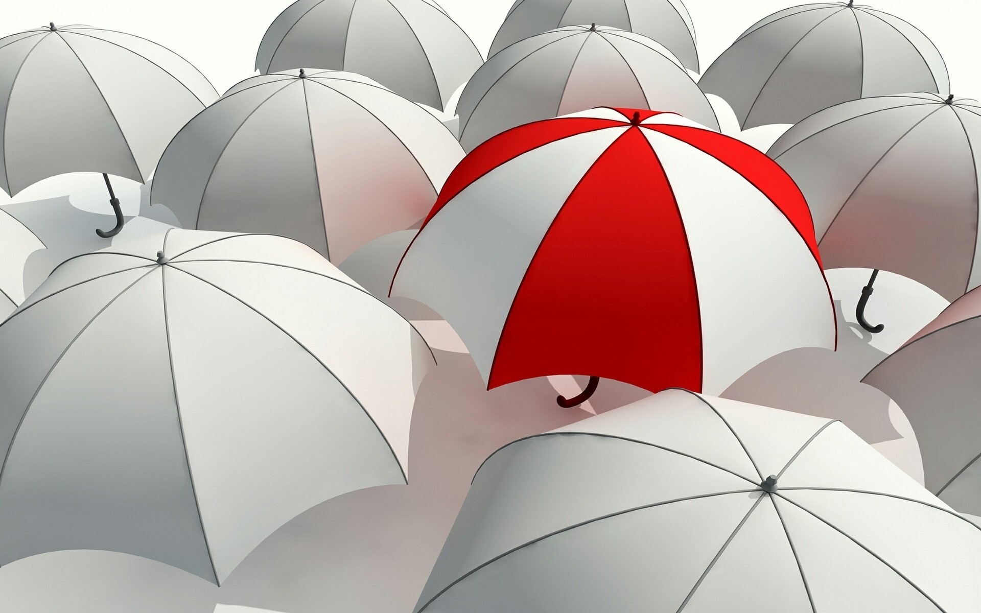 1920x1200 umbrella umbrella umbrella grayness contrast red white grey stand out from  the crowd