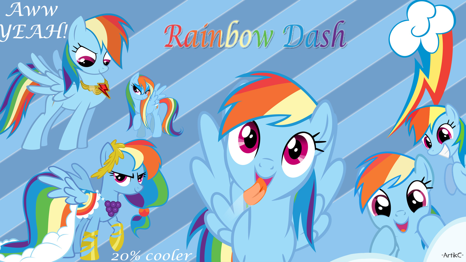 1920x1080 Rainbow Dash [AC] Wallpaper