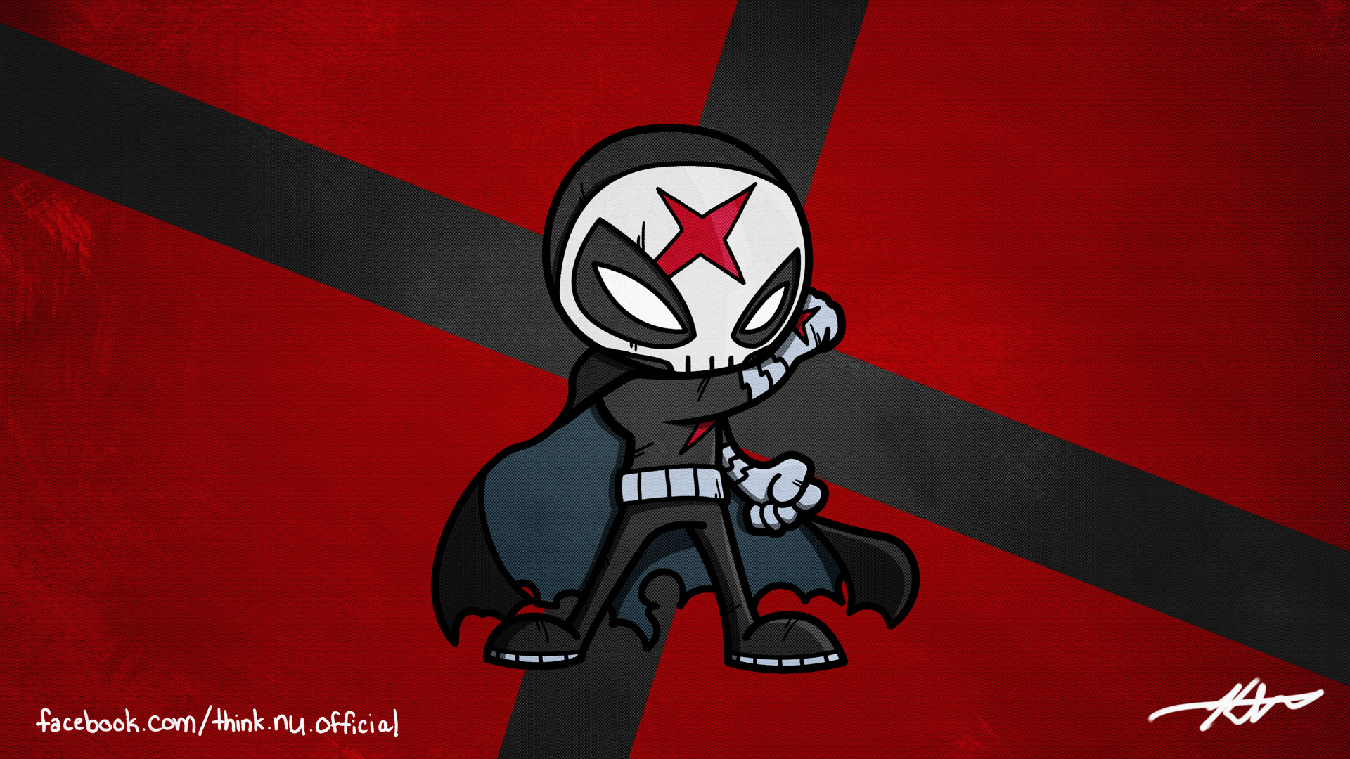 1920x1080 Fan-madeDrew Red X from Teen Titans [] ...