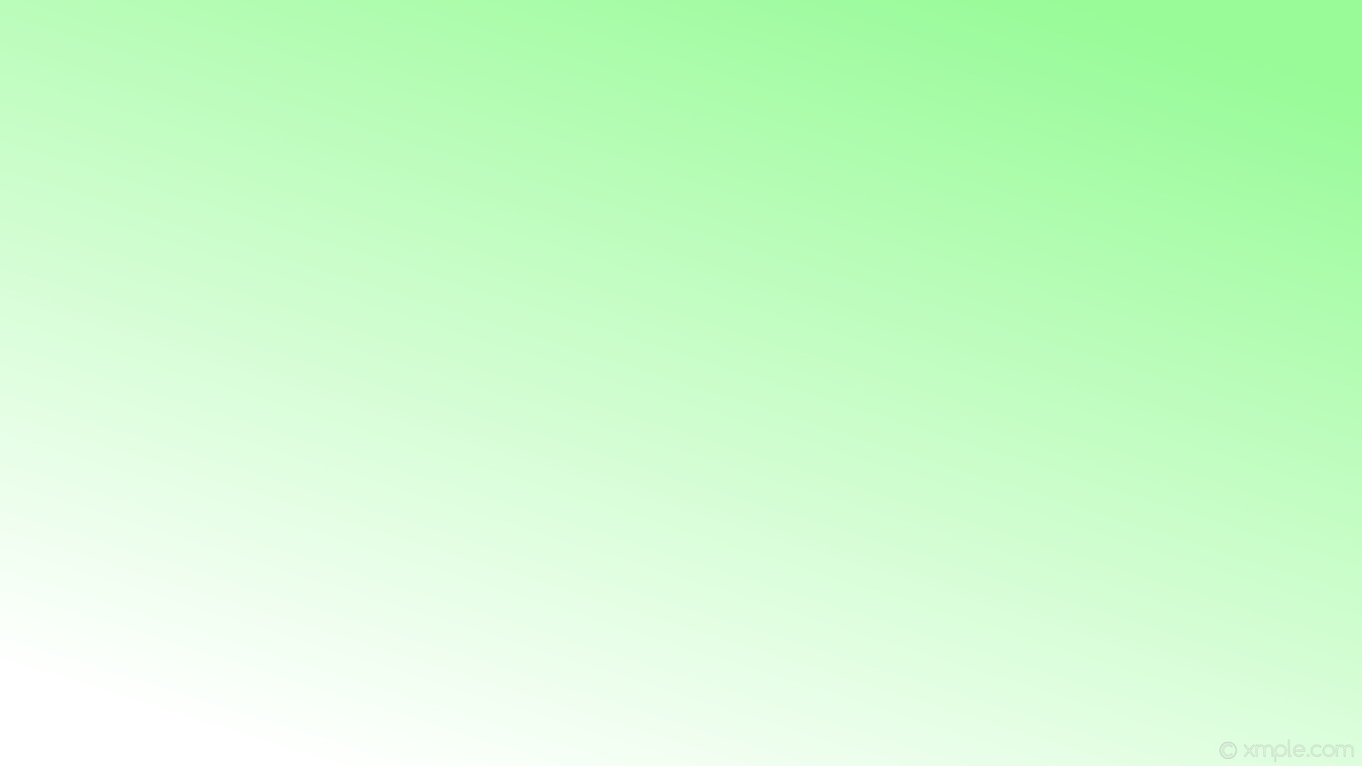 1920x1080 wallpaper linear green gradient white pale green #98fb98 #ffffff 45Â°