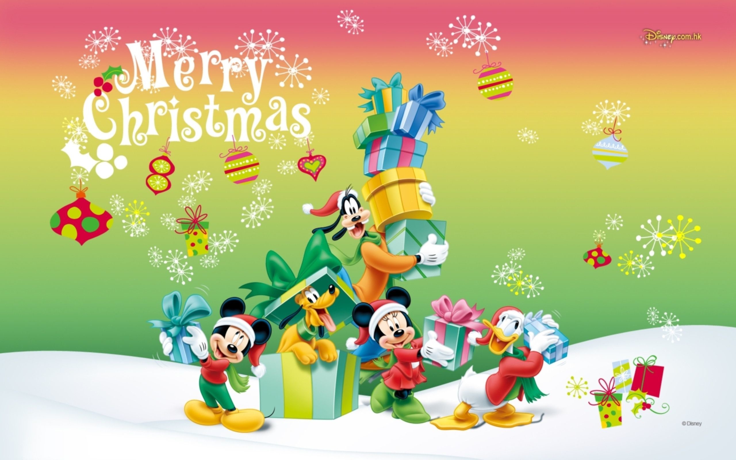 2560x1600 Disney Christmas Wallpapers HD Desktop.