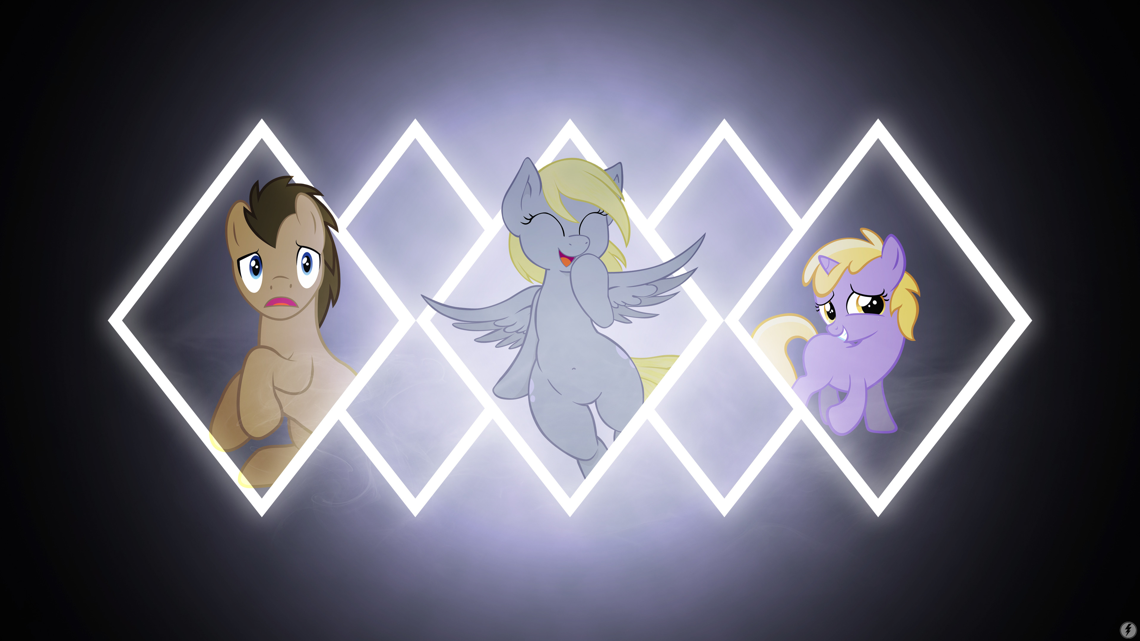 3840x2160 Derpy Dinky and The Doctor Wallpaper