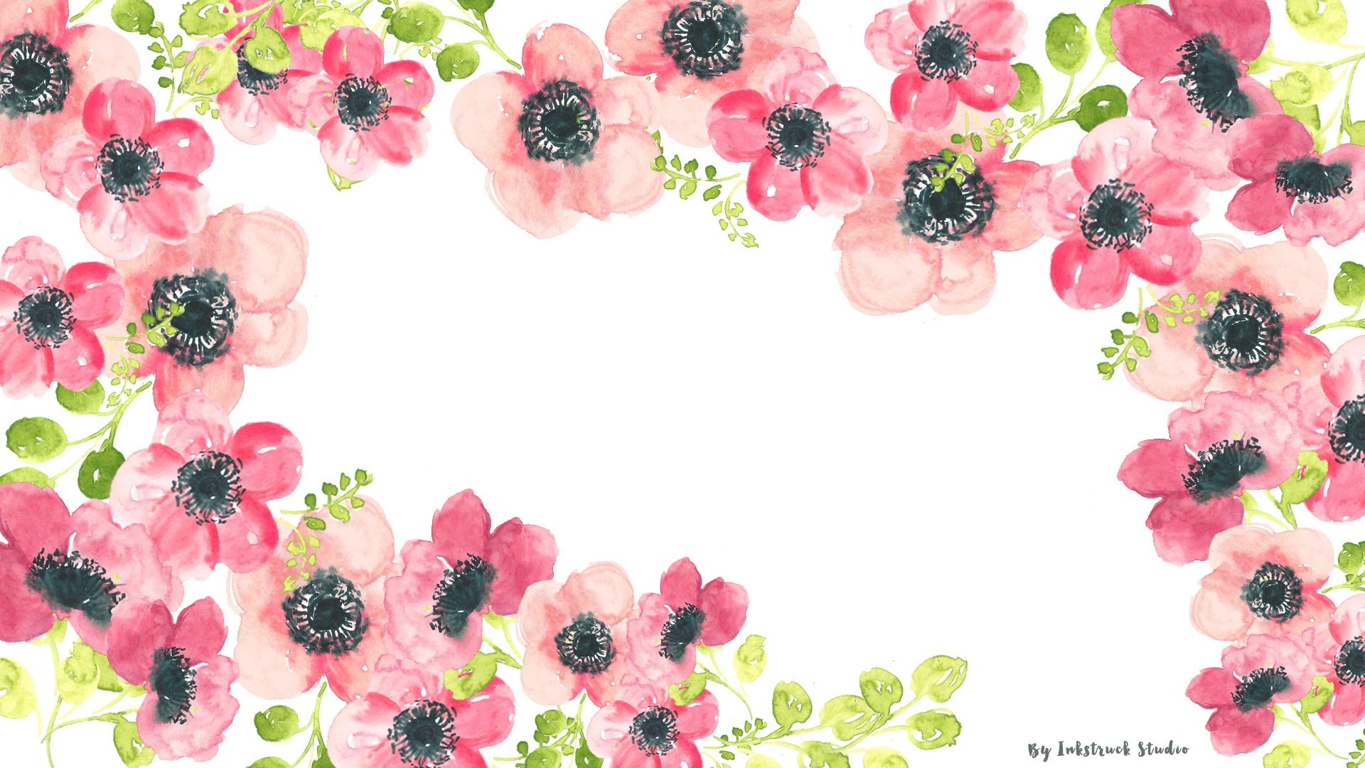 1920x1080 Watercolors floral wallpaper for desktop ...