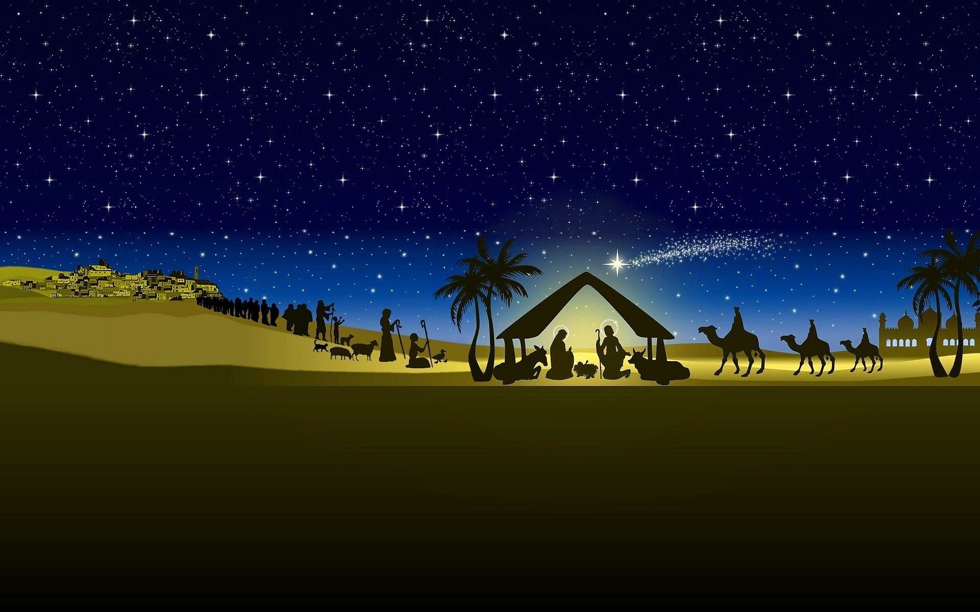 1920x1200 Wallpapers For > Christmas Nativity Wallpaper Hd