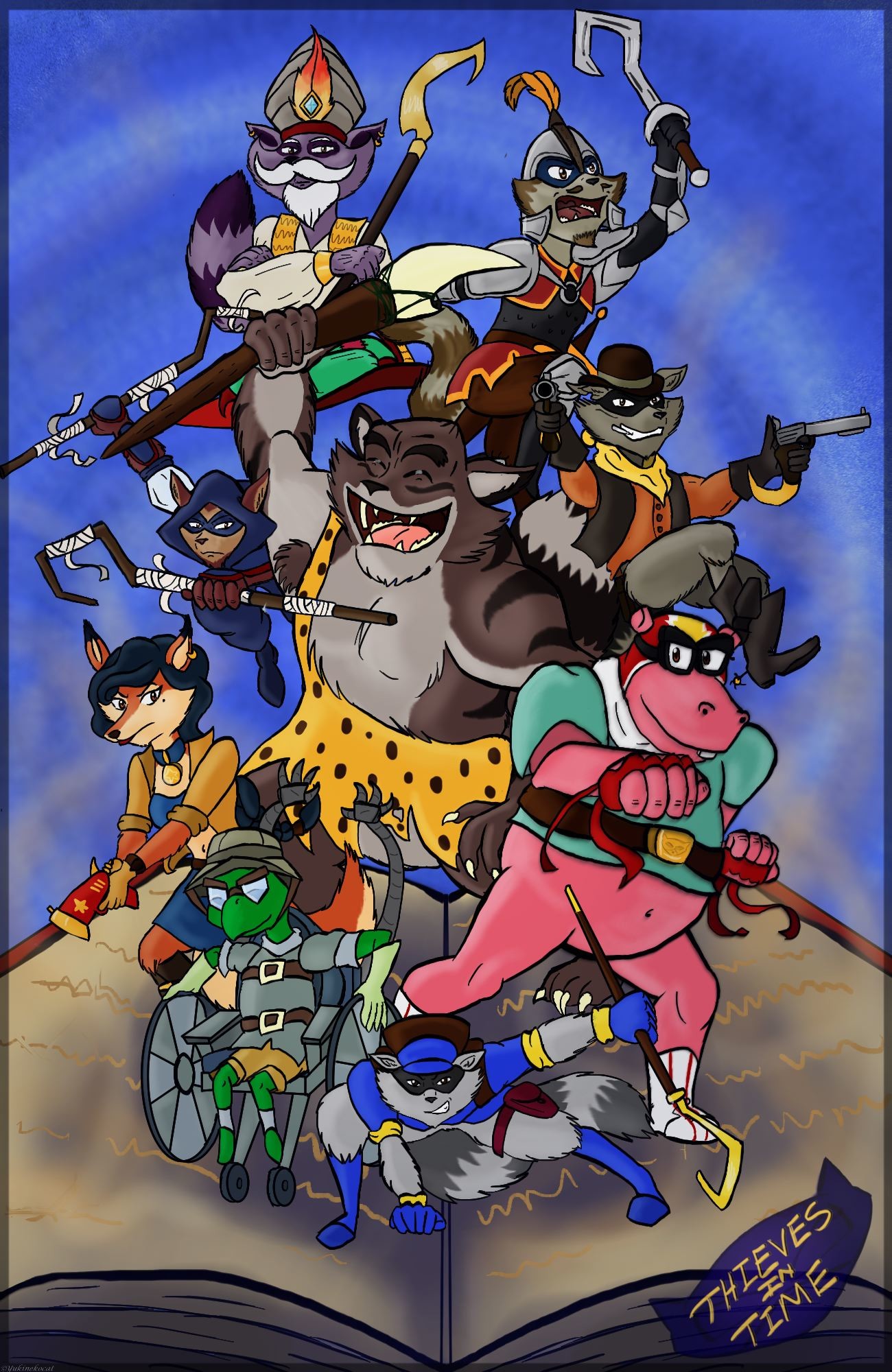 1300x2000 ... Sly Cooper-Thieves in Time Poster by Yukinekocat