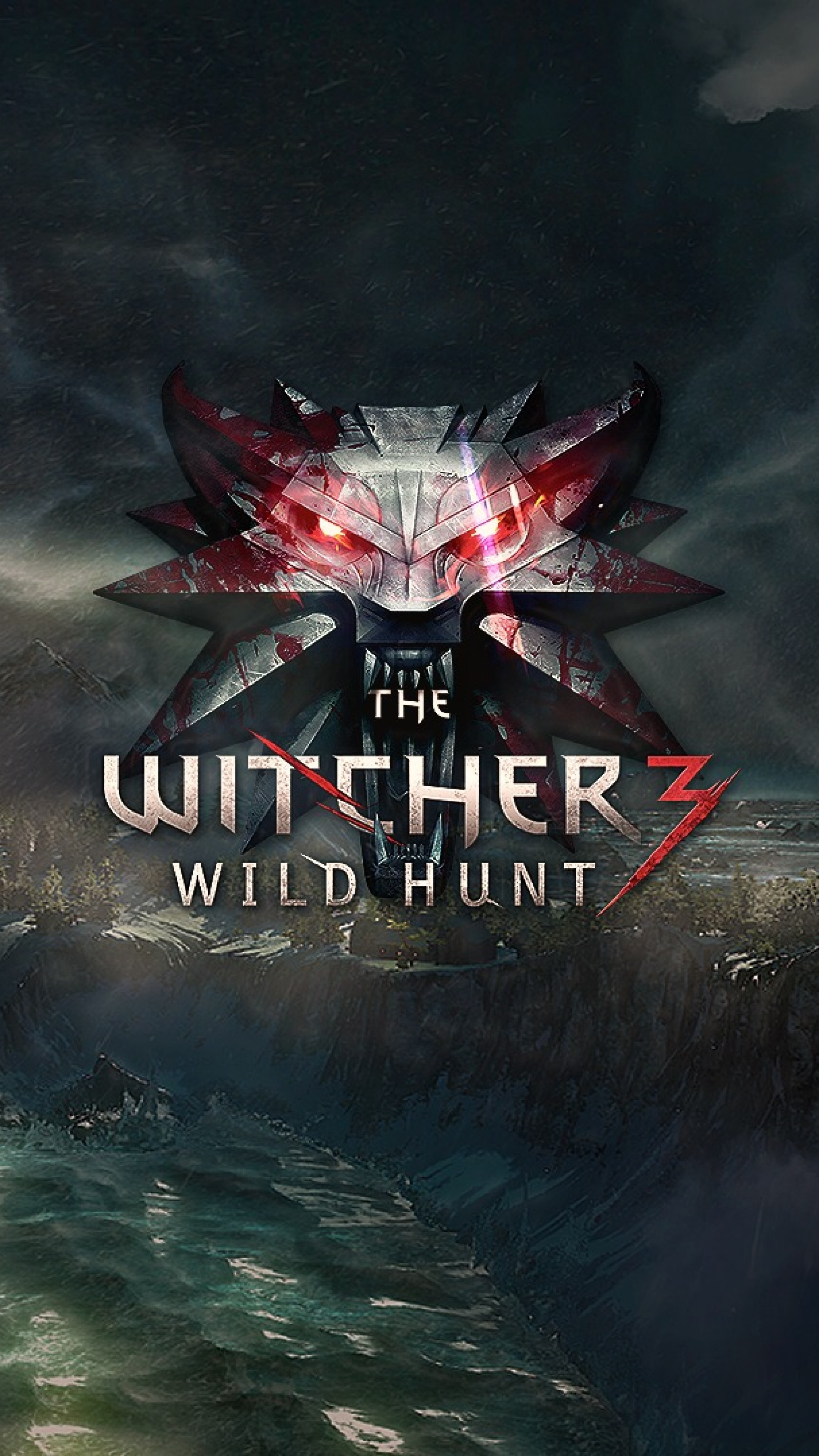 2160x3840 Preview wallpaper the witcher 3, wild hunt, logo 
