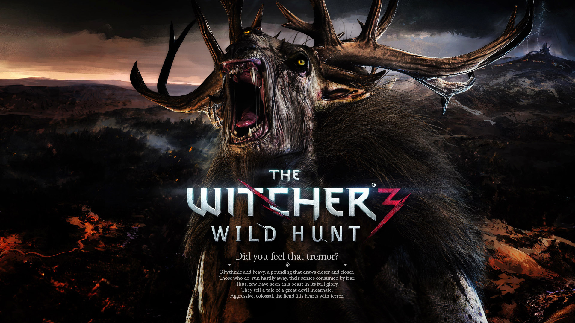 1920x1080 the witcher 3 wild hunt game monster