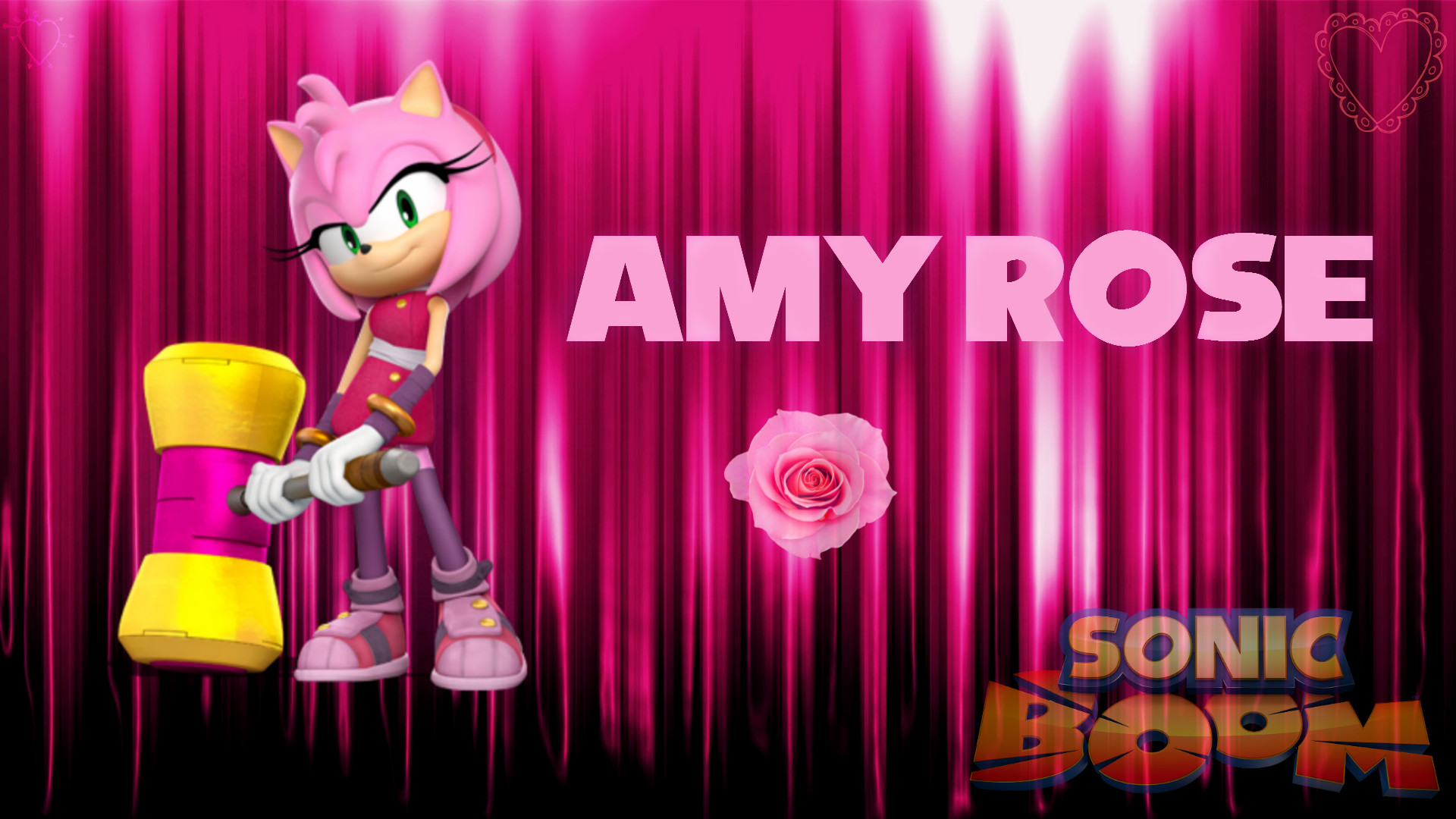 1920x1080 ... Sonic Boom: Amy Rose Wallpaper by Haalyle