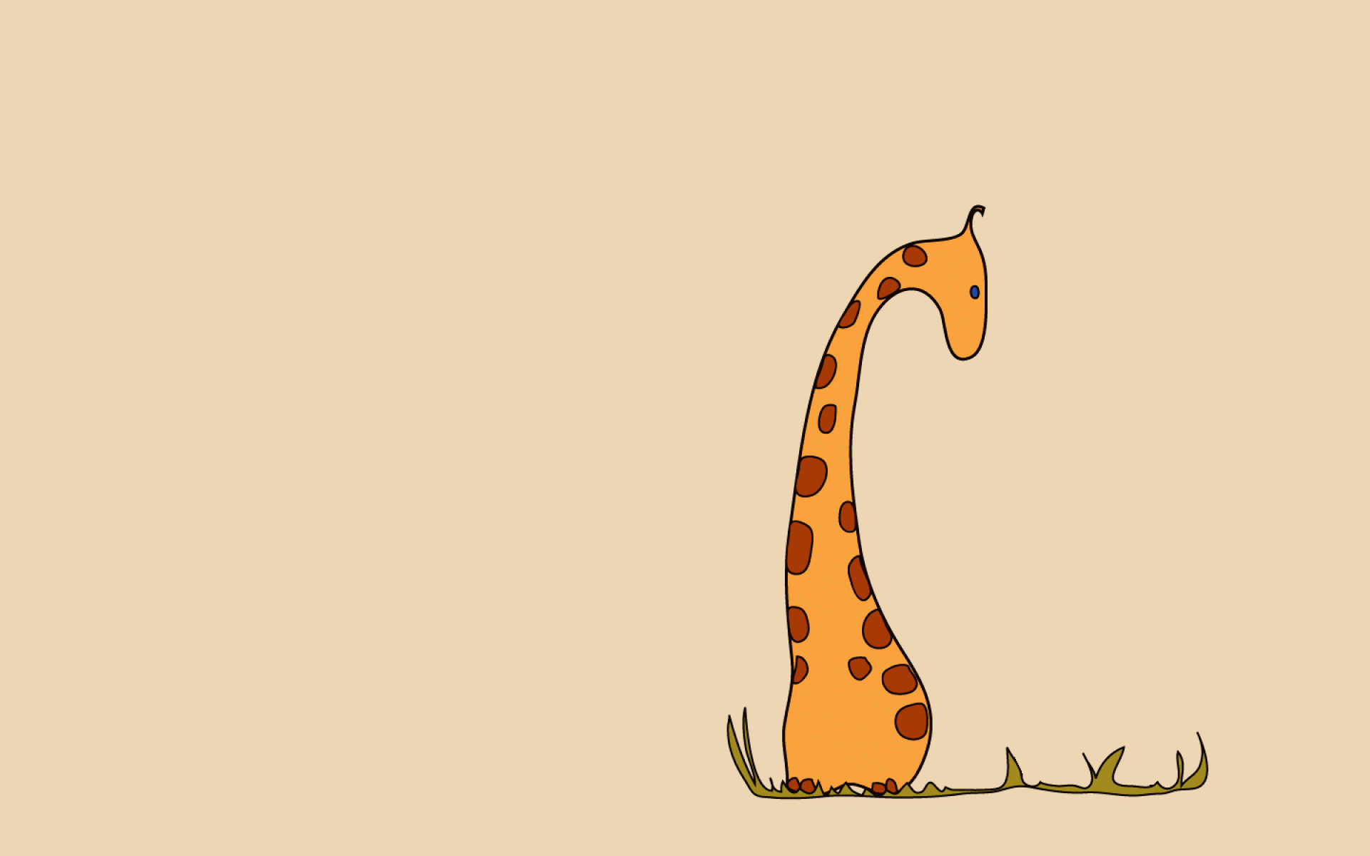 1920x1200 Cute Giraffe Drawing Tumblr Giraffe wallpaper - animal