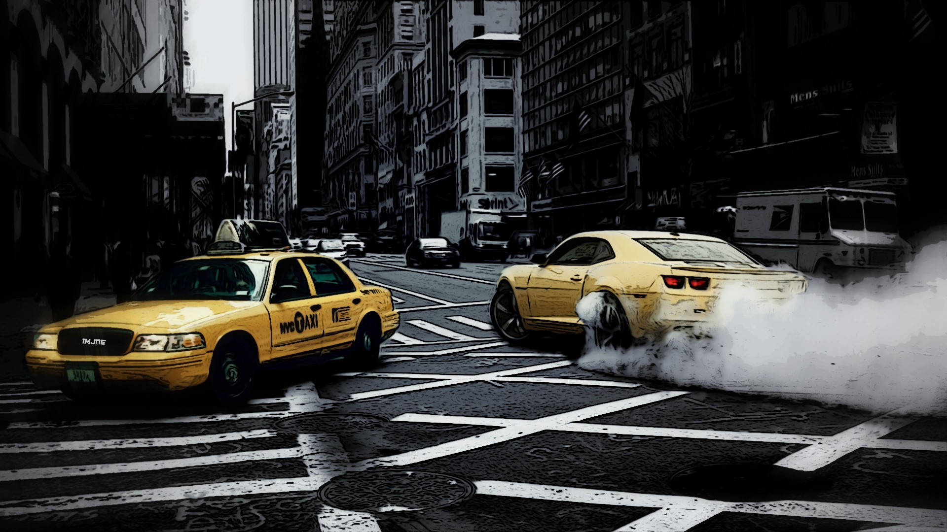 1920x1080 car, New York City, Taxi, Street Wallpapers HD / Desktop and Mobile  Backgrounds