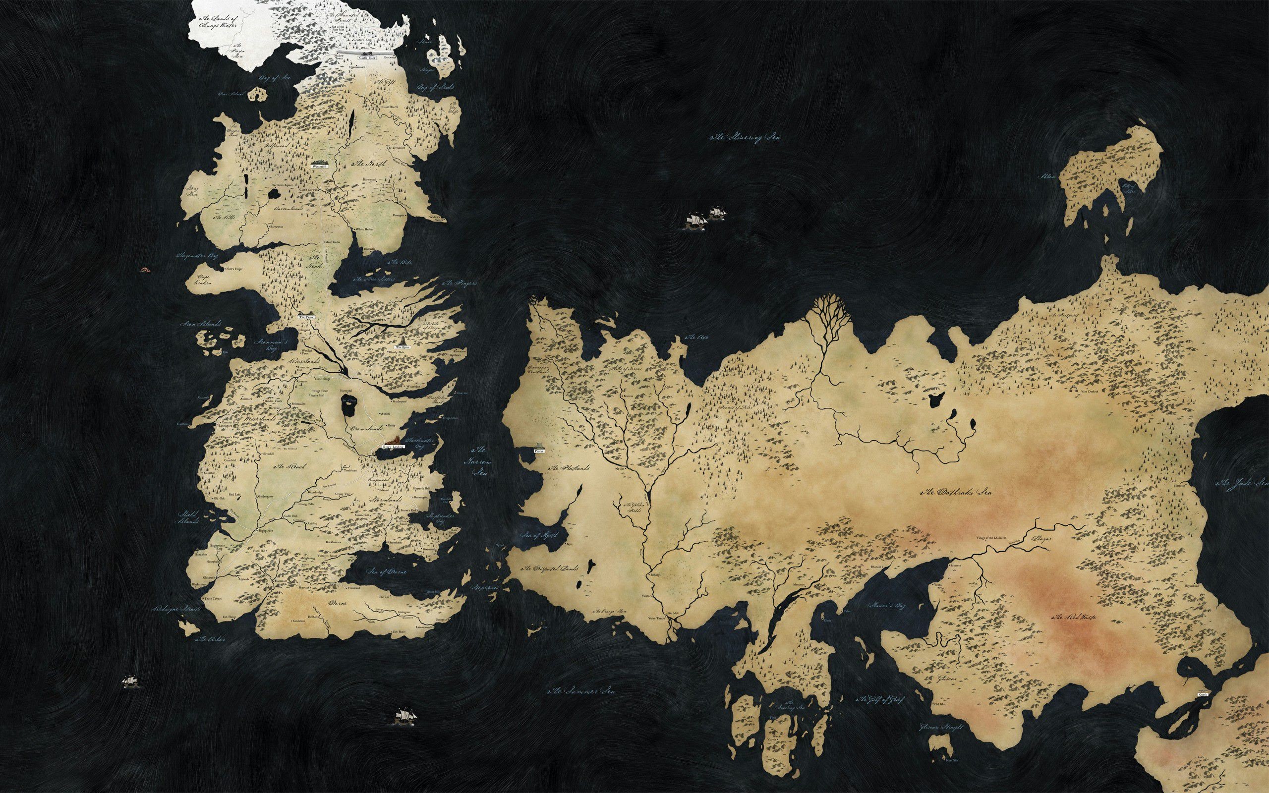 2560x1600  Game Of Thrones Map Wallpaper