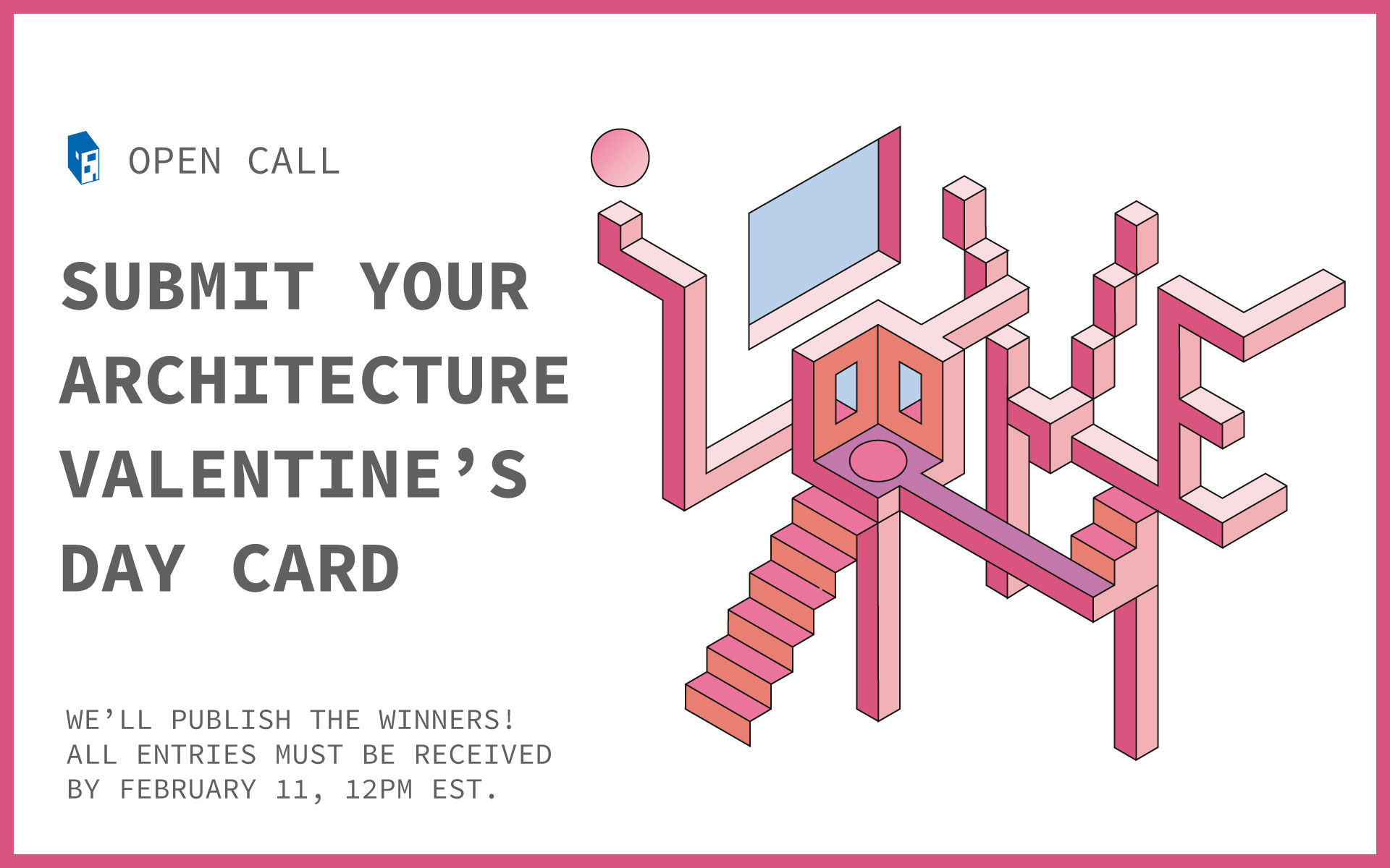 1920x1200 Call for Submissions: Architecture-Themed Valentine's Day Card 2019